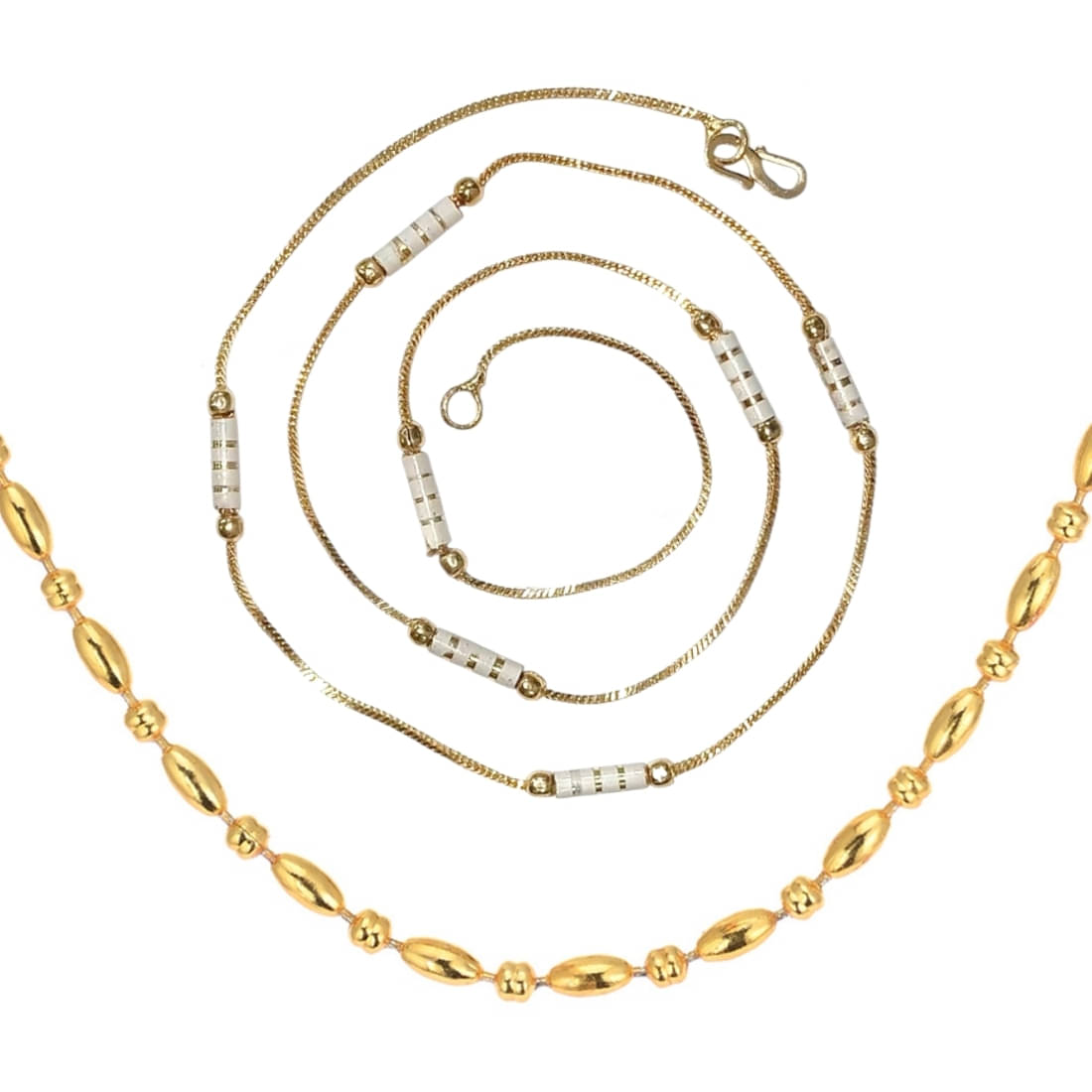 AanyaCentric Gold Plated Chains Combo ( Set of 2 ) AanyaCentric Gold Plated Chains Combo ( Set of 2 )