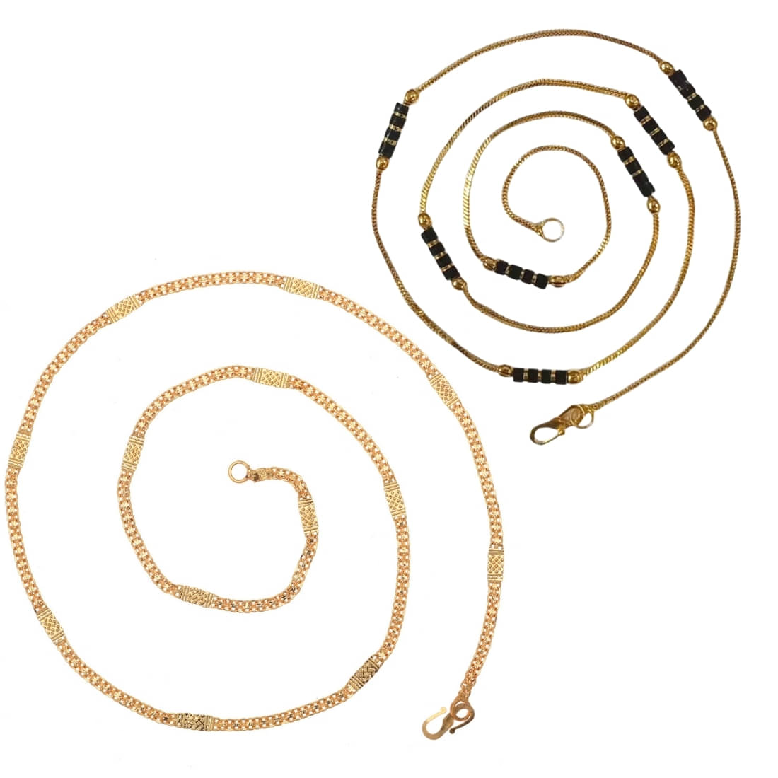 AanyaCentric Gold Plated Chains Combo ( Set of 2 )     			AanyaCentric Gold Plated Chains Combo ( Set of 2 )