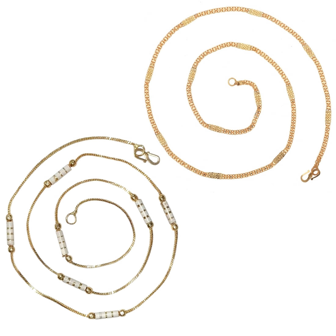 AanyaCentric Gold Plated Chains Combo ( Set of 2 ) AanyaCentric Gold Plated Chains Combo ( Set of 2 )