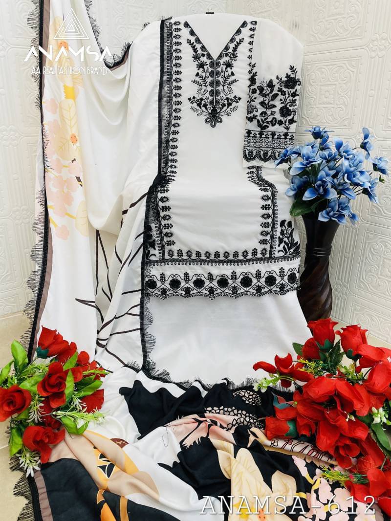 Aarushi Fashion Women Cotton Unstitched Dress Material ( White ) Aarushi Fashion Women Cotton Unstitched Dress Material ( White )