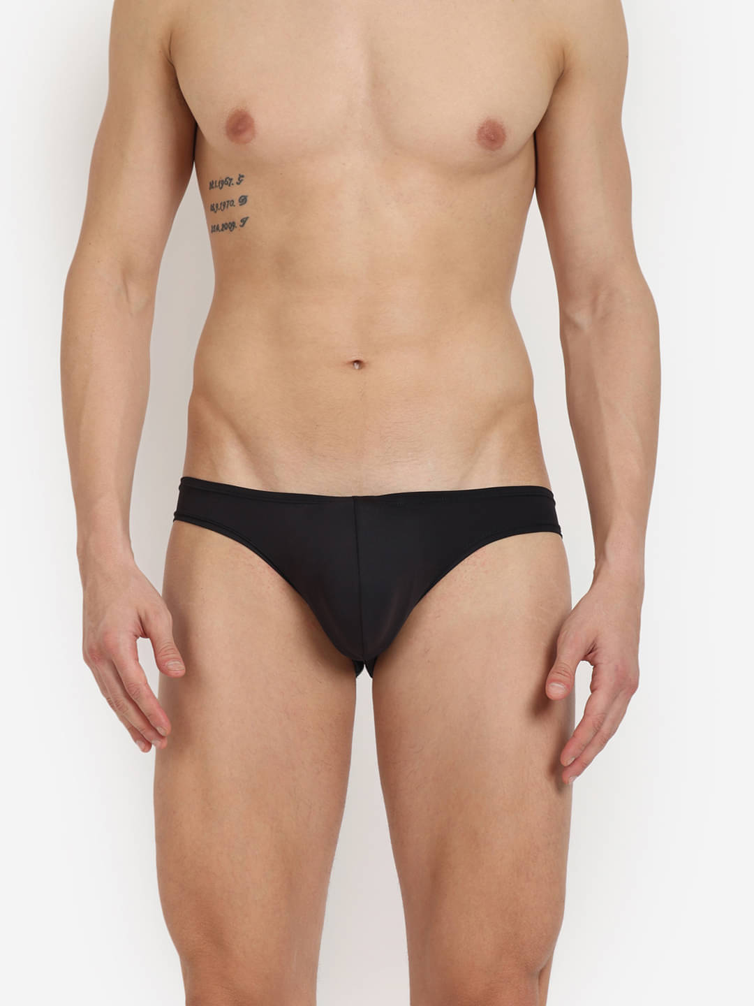     			BASIICS By La Intimo Pack of 1 Polyester Briefs For Men's ( Black )