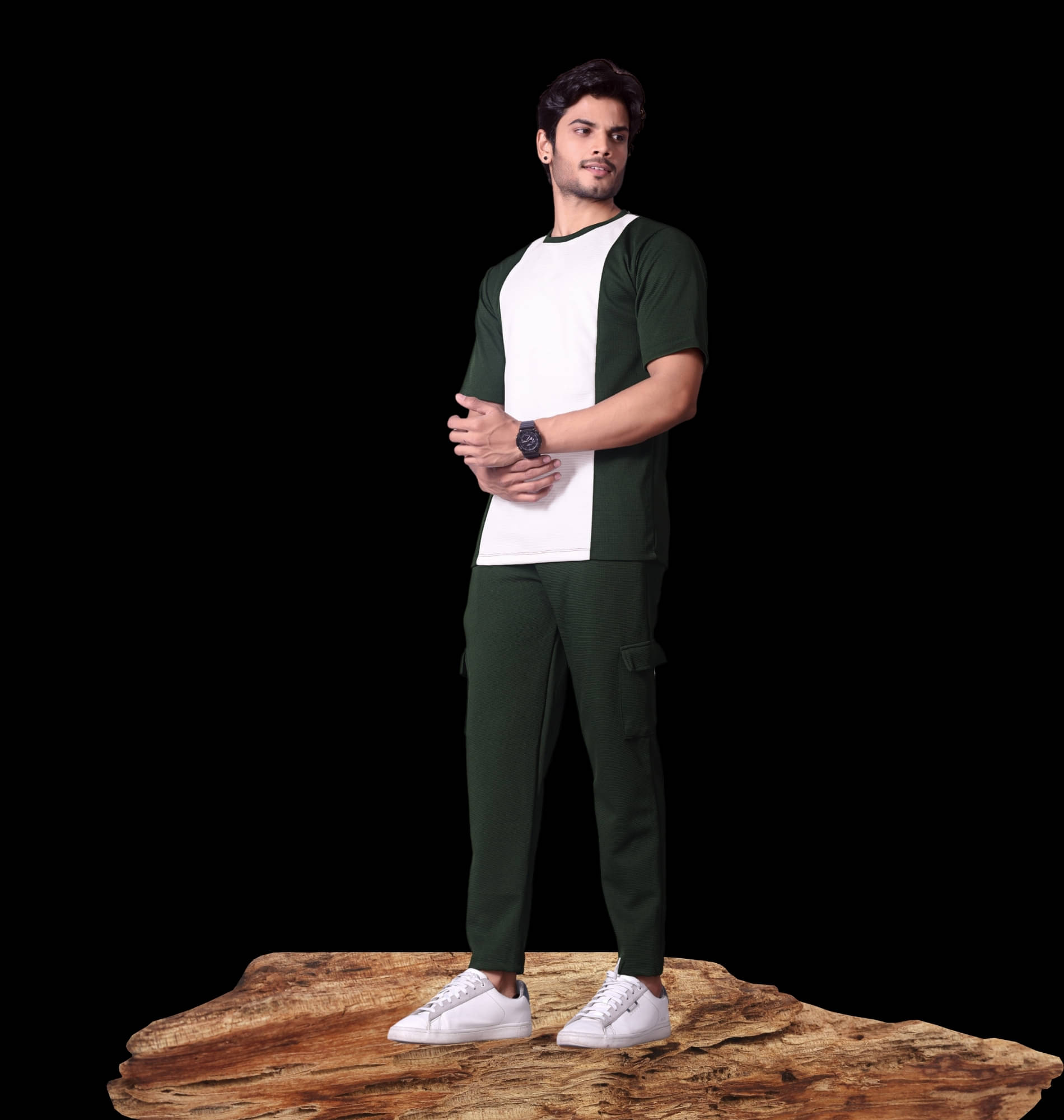 BLUE STONE Dark Green Cotton Blend Regular Fit Men's Tracksuit ( Pack of 1 ) BLUE STONE Dark Green Cotton Blend Regular Fit Men's Tracksuit ( Pack of 1 )