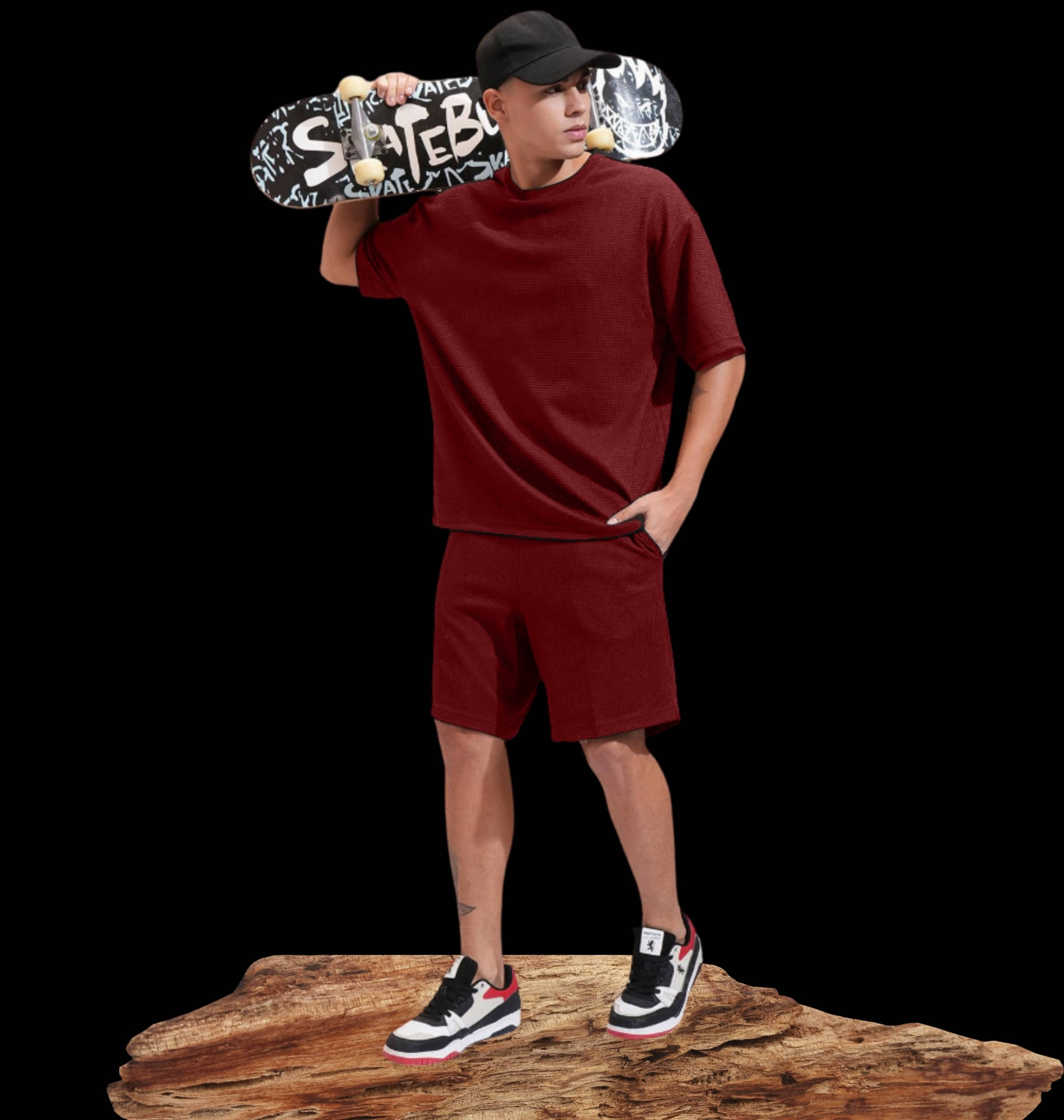 BLUE STONE Maroon Cotton Blend Regular Fit Men's Tracksuit ( Pack of 1 )     			BLUE STONE Maroon Cotton Blend Regular Fit Men's Tracksuit ( Pack of 1 )