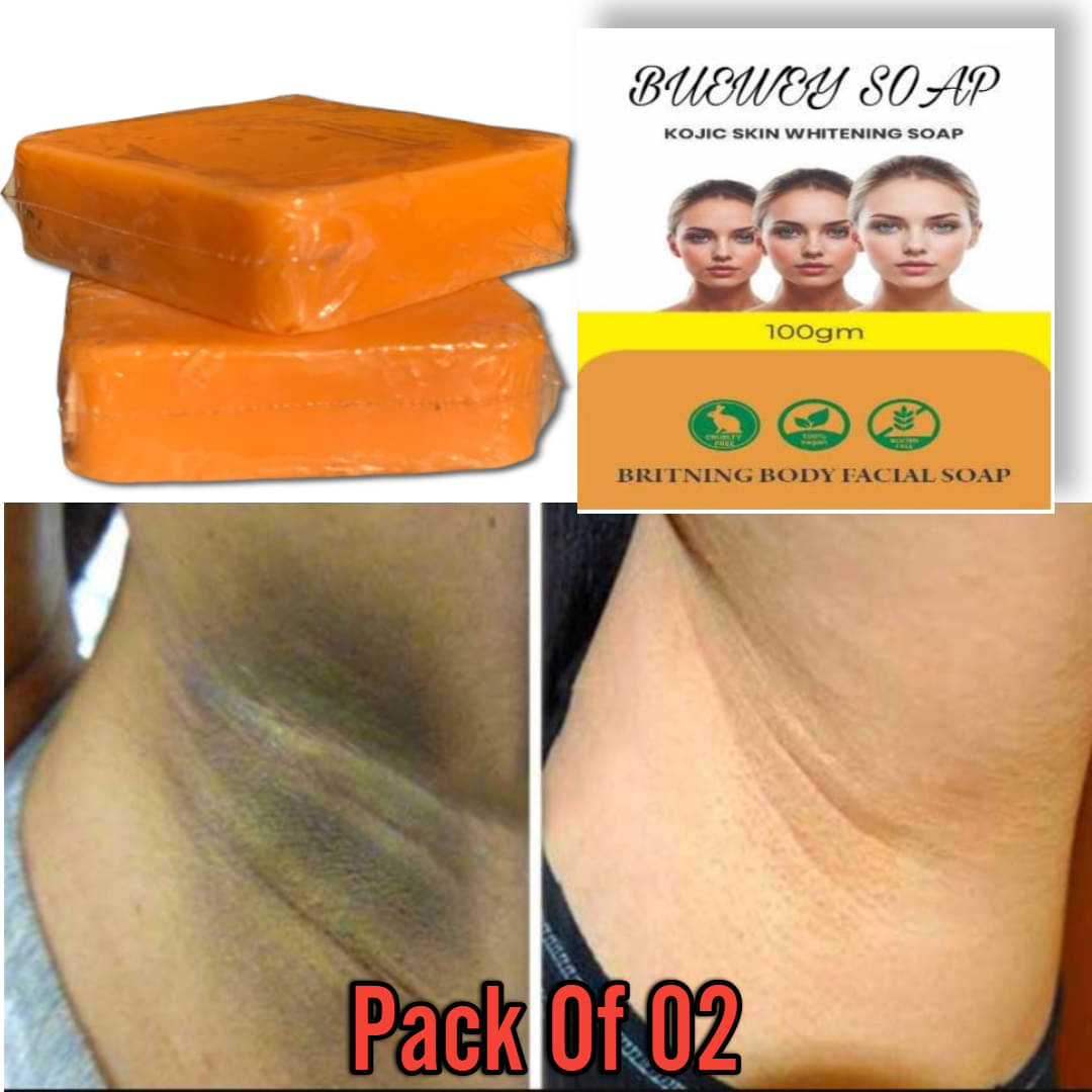 BUEWEY Skin Whitening Jiole skincare sin che Body Kojic Soap Soap for All Skin Type ( Pack of 2 ) BUEWEY Skin Whitening Jiole skincare sin che Body Kojic Soap Soap for All Skin Type ( Pack of 2 )