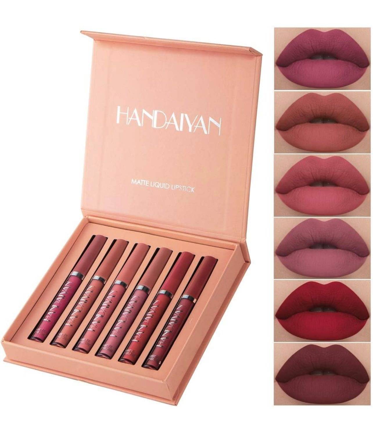     			COSCAT Red Matte Long Lasting Liquid Lipstick ( Pack of 6 )