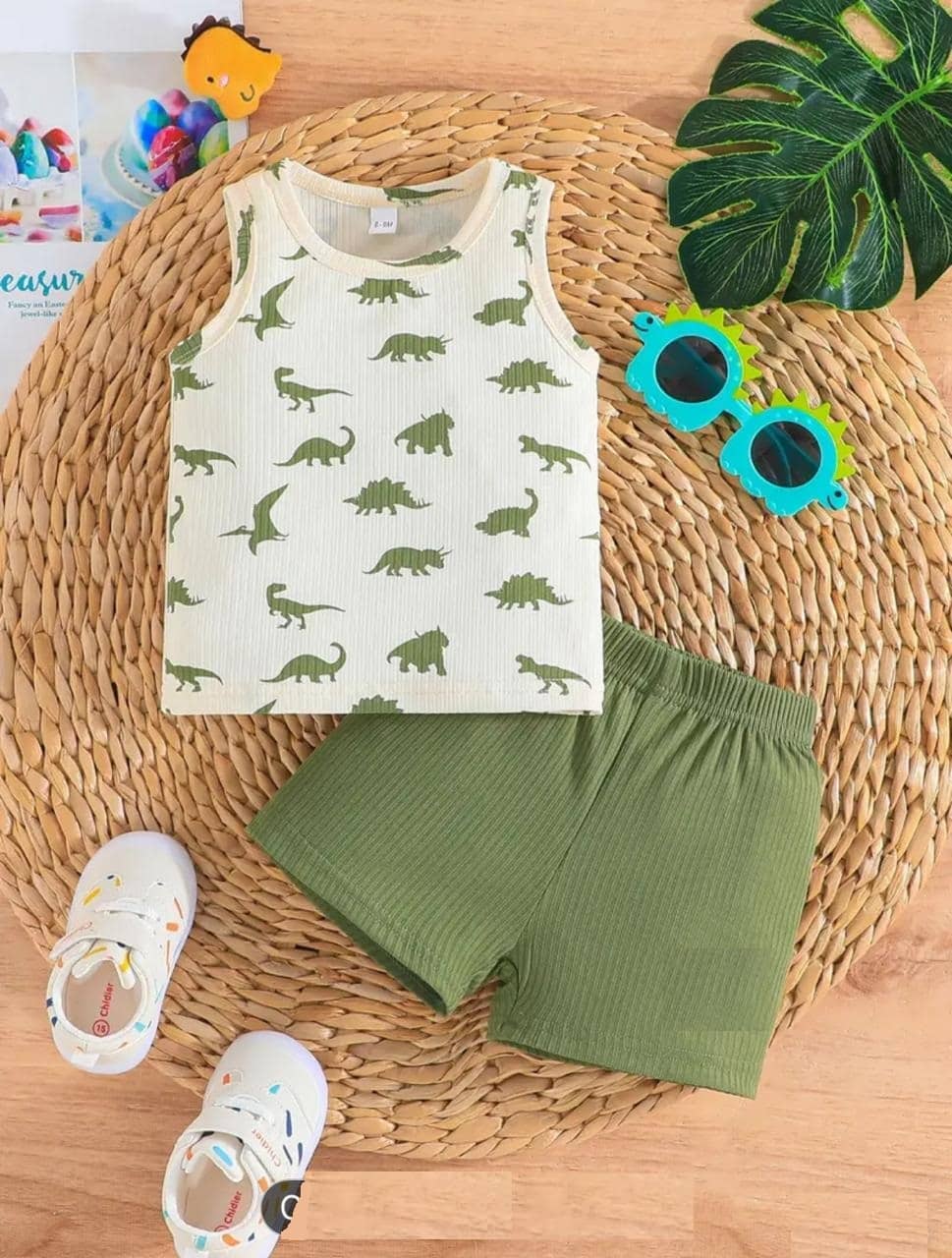 CUTEVIBE Pack of 1 Unisex Polyester T-Shirt & Shorts Set ( White )