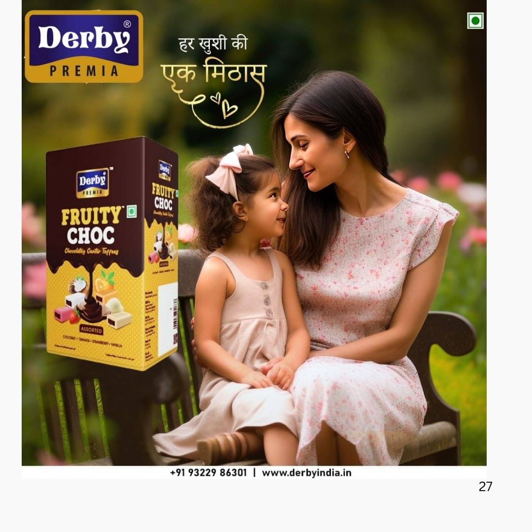     			Derby FRUITY_COCONUT_ORANGE_STRAWBERRY_VANILA Toffees 600 gm