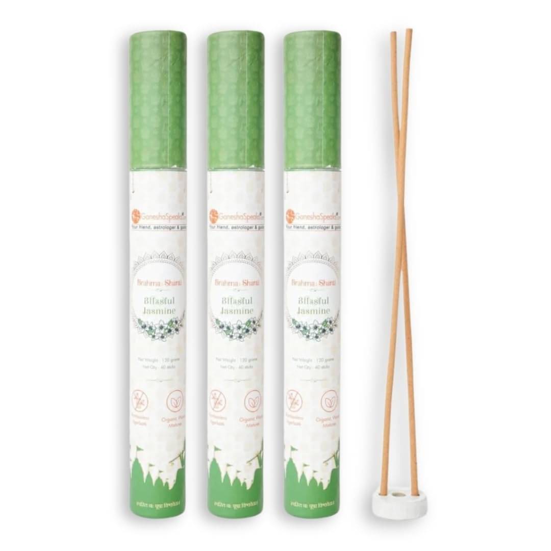     			Ganeshaspeaks Incense Stick Jasmine 400 gm ( Pack of 3 )