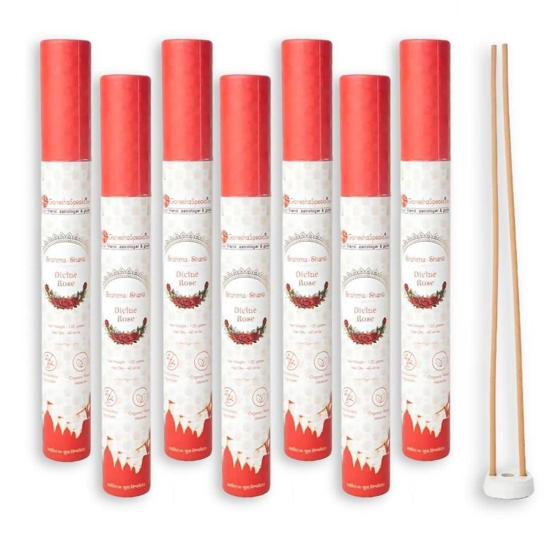     			Ganeshaspeaks Incense Stick Rose 750 gm ( Pack of 7 )