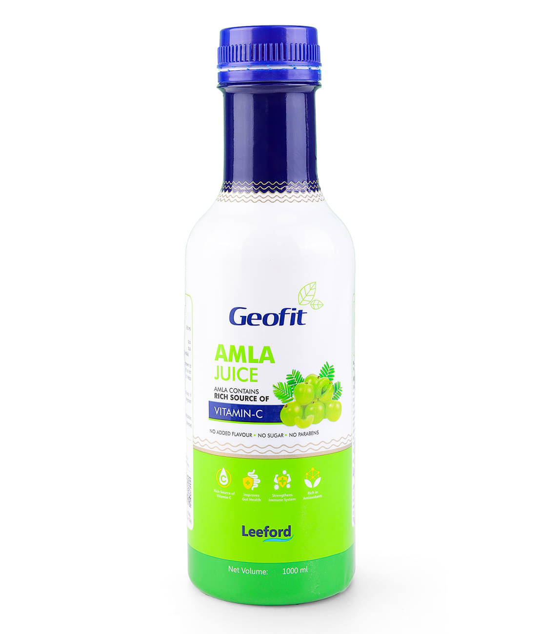     			Geofit Organic Amla Juice - 100% Ayurvedic, Paraben-Free, Rich in Vitamin C & Fiber (1L)