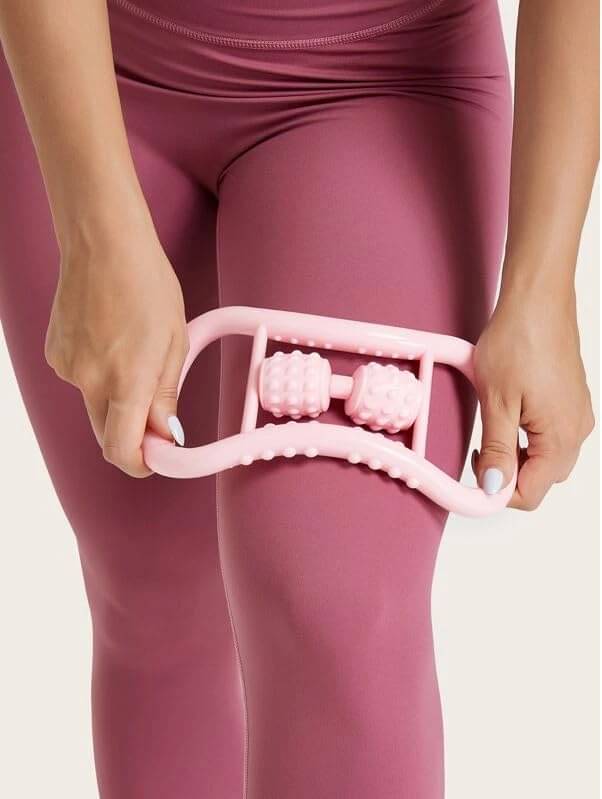     			Gjshop Yoga Ring with Roller Ball, Pilates Rings-Fitness Ring Circle Helps with Back Thigh Pain & Massage and Stretch Your Legs Neck