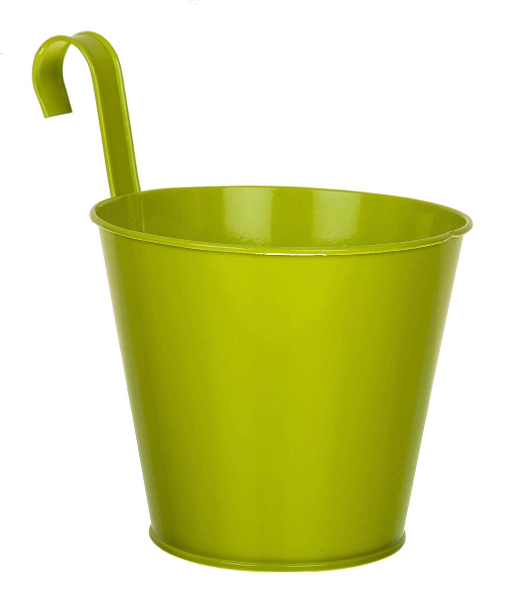 JOYMART Round Railing Decorative and Durable Hanging Pot with Hook-Medium Sized Plant Container, Balcony Railing Vertical Hook for Home Gardening, Unbreakable JOYMART Round Railing Decorative and Durable Hanging Pot with Hook-Medium Sized Plant Container, Balcony Railing Vertical Hook for Home Gardening, Unbreakable