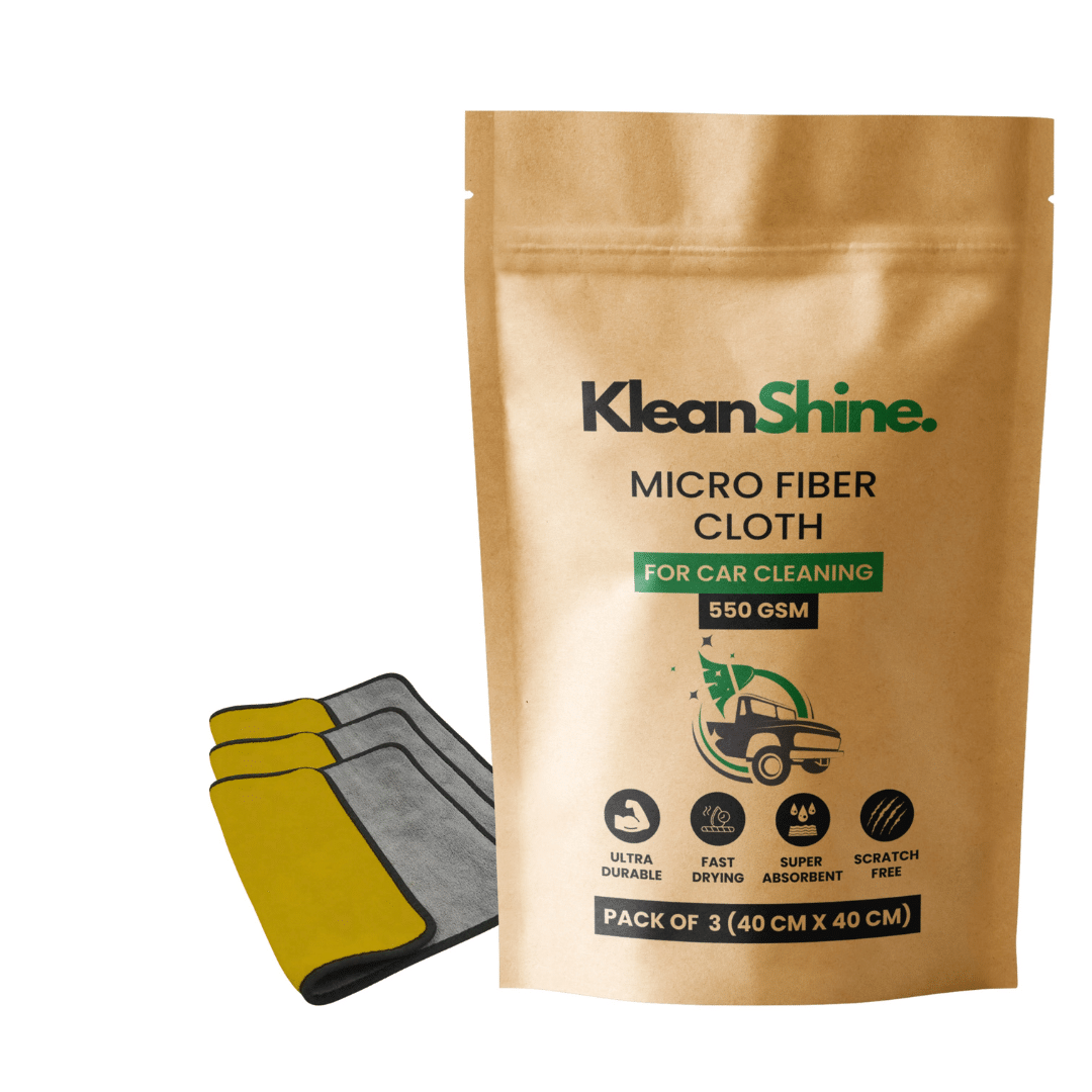 KLEANSHINE Yellow 550 GSM Microfiber Cloth For Automobile ( Pack of 3 ) KLEANSHINE Yellow 550 GSM Microfiber Cloth For Automobile ( Pack of 3 )