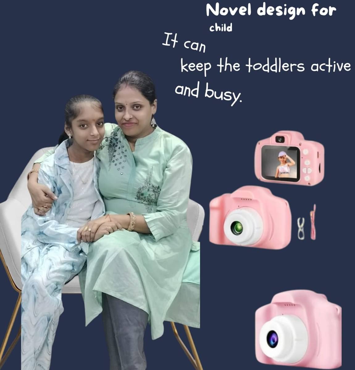     			Kaash collections Kids Camera for Girls Boys | Digital Selfie Camera Toy for Kids,13MP 1080P HD Digital Video Camera for Toddlers Birthday Gift