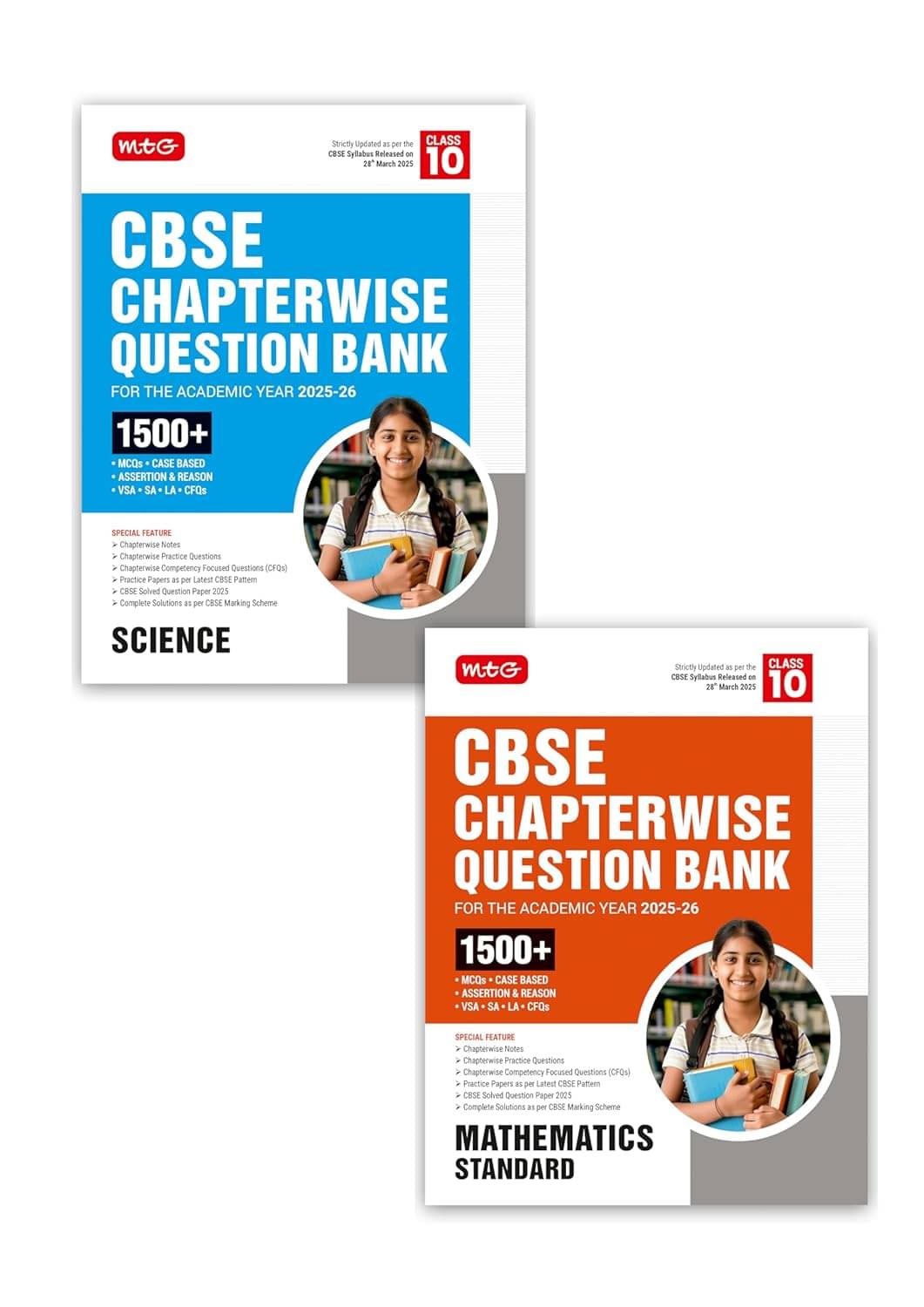 MTG CBSE Chapterwise Question Bank Class 10 Science & Mathematics Standard For 2026 Board Exam | As Per Latest CBSE Syllabus Released on 28 March 2025 MTG CBSE Chapterwise Question Bank Class 10 Science & Mathematics Standard For 2026 Board Exam | As Per Latest CBSE Syllabus Released on 28 March 2025