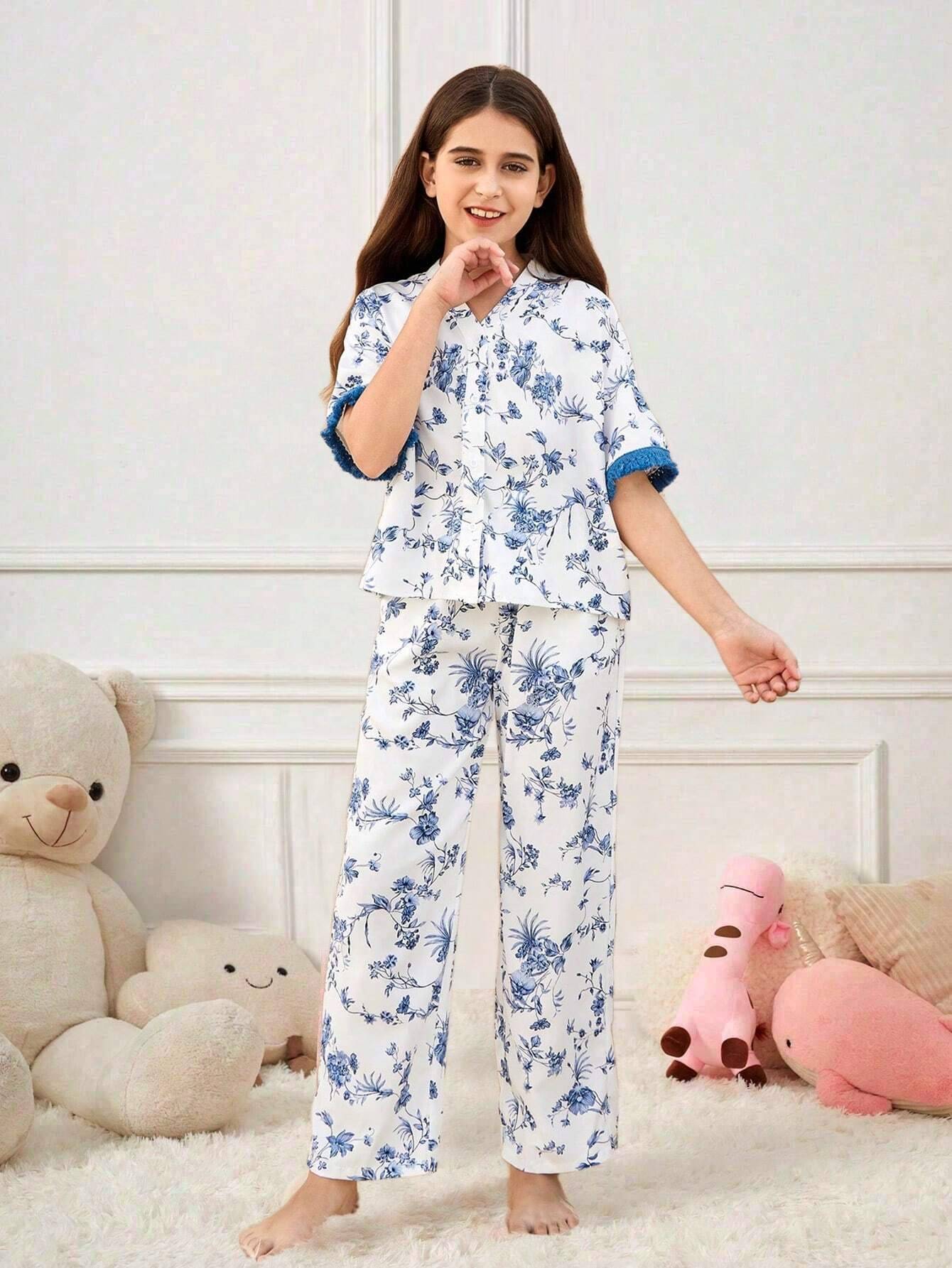     			Paghdal Brothers Pack of 1 Girls 100% Cotton Shirt & Pant ( White )