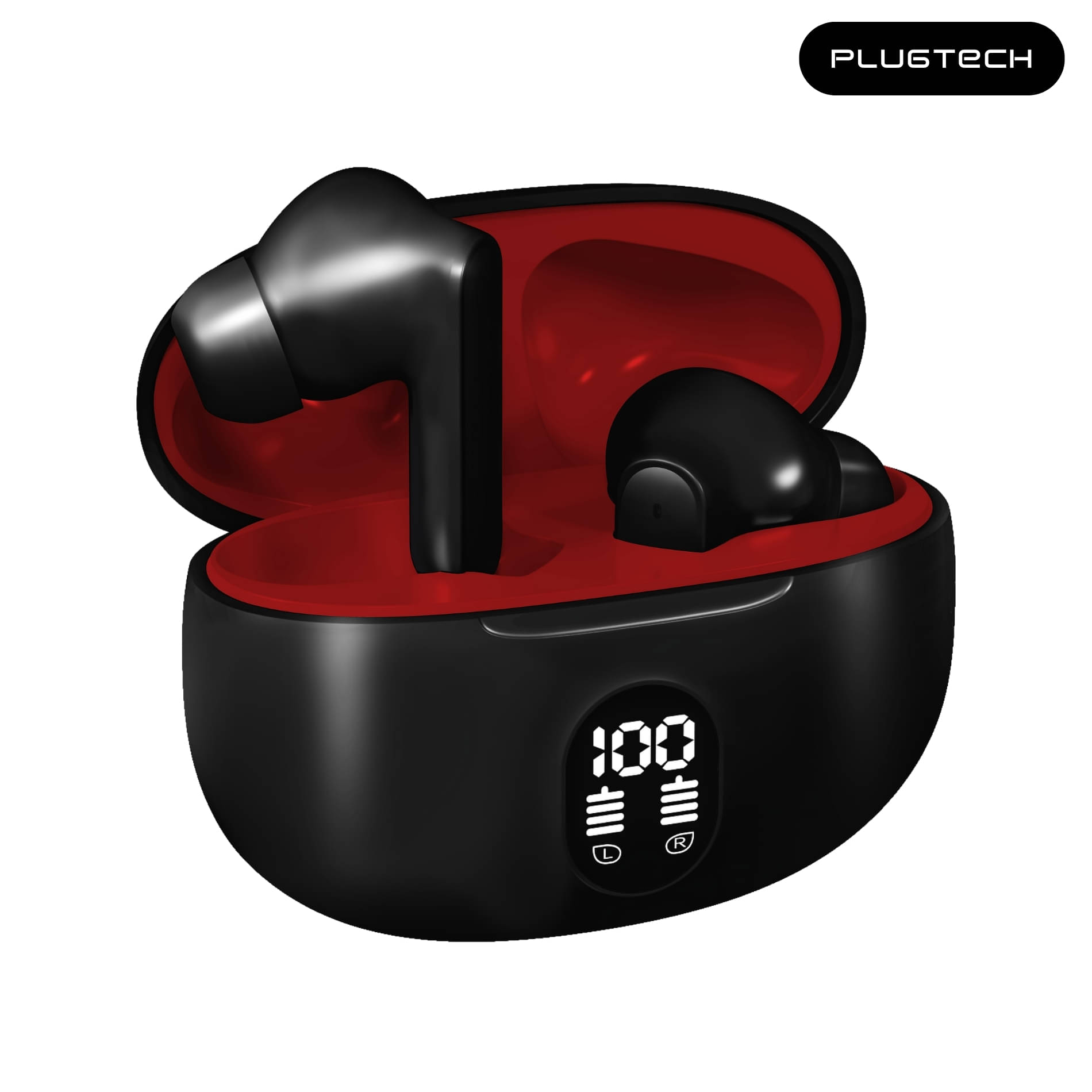 Plugtech GoPods G2 TWS Earbuds – Bluetooth 5.4, Deep Bass, 30H Battery, Wireless Audio with Mic, Sweatproof, for Gaming, Music & Workout Plugtech GoPods G2 TWS Earbuds – Bluetooth 5.4, Deep Bass, 30H Battery, Wireless Audio with Mic, Sweatproof, for Gaming, Music & Workout