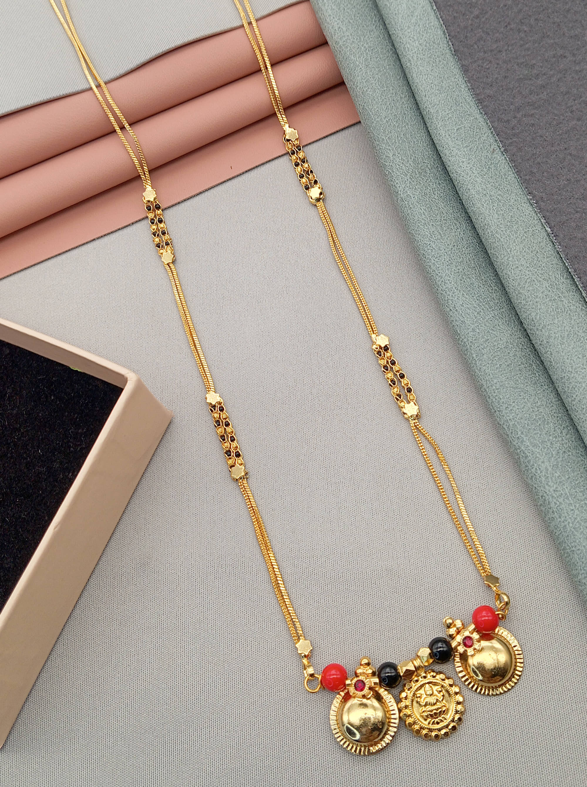 RANEM Golden Mangalsutra ( Pack of 1 )