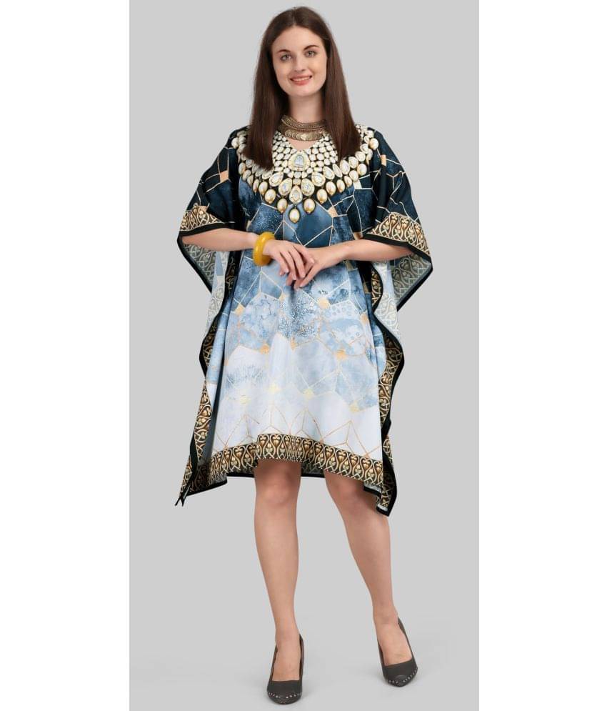     			SILK SUTRA Women Silk Printed Kaftan ( Multicolor )