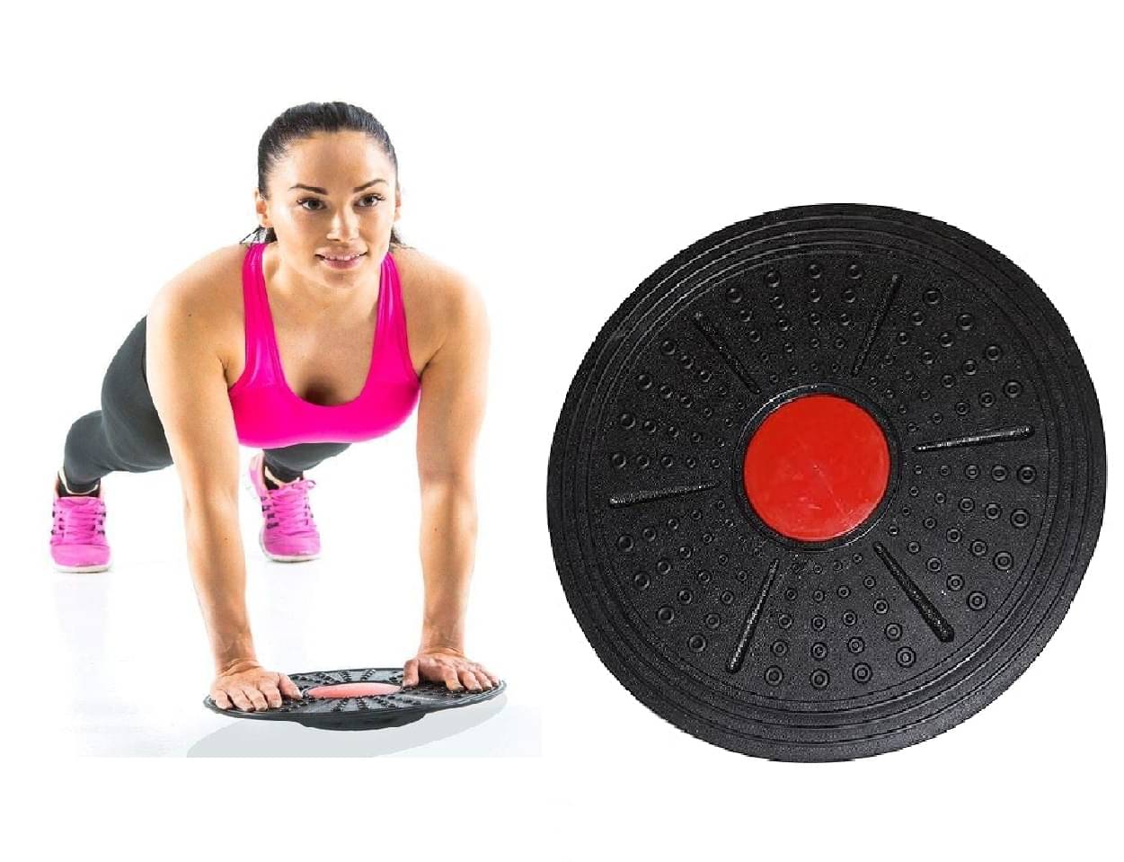 Shopeleven Balancing Board For Kids and Adults, Premium PVC Woble Balance Board- Improve Stability, Strength, and Coordination - Ideal for Fitness, Yoga Shopeleven Balancing Board For Kids and Adults, Premium PVC Woble Balance Board- Improve Stability, Strength, and Coordination - Ideal for Fitness, Yoga