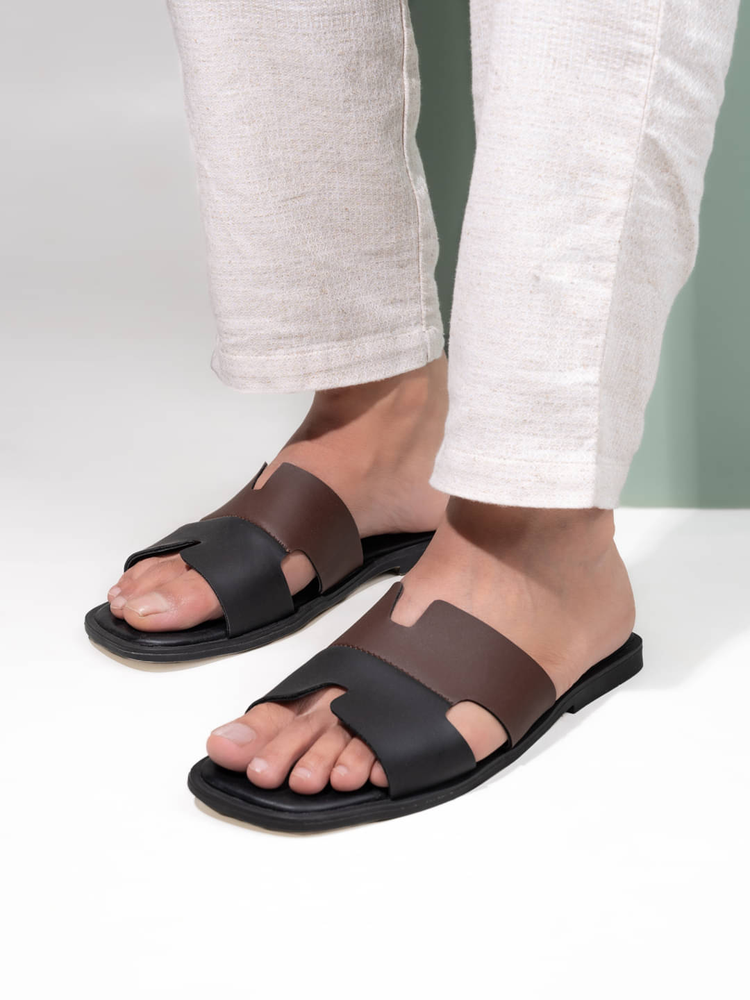    			Sneaklab - Black Men's Sandals