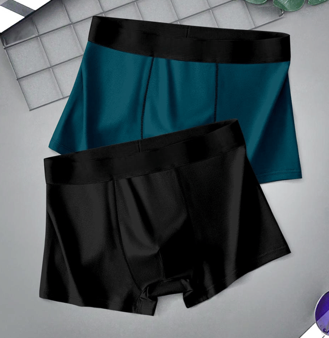 TEHSVA Pack of 2 Nylon Trunks For Men's ( Teal )     			TEHSVA Pack of 2 Nylon Trunks For Men's ( Teal )