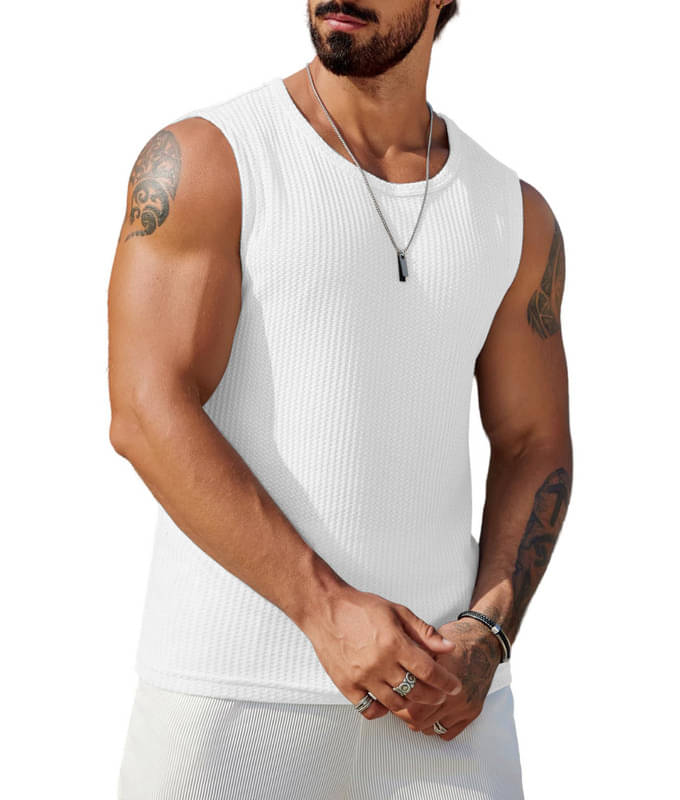     			THE BLAZZE Pack of 1 Cotton Gym Vest For Men ( Brown )