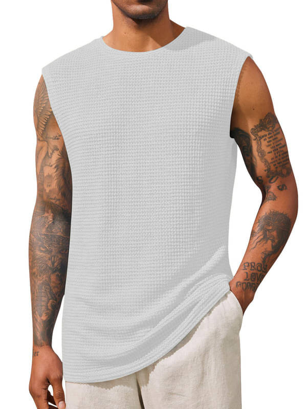     			THE BLAZZE Pack of 1 Cotton Gym Vest For Men ( Brown )