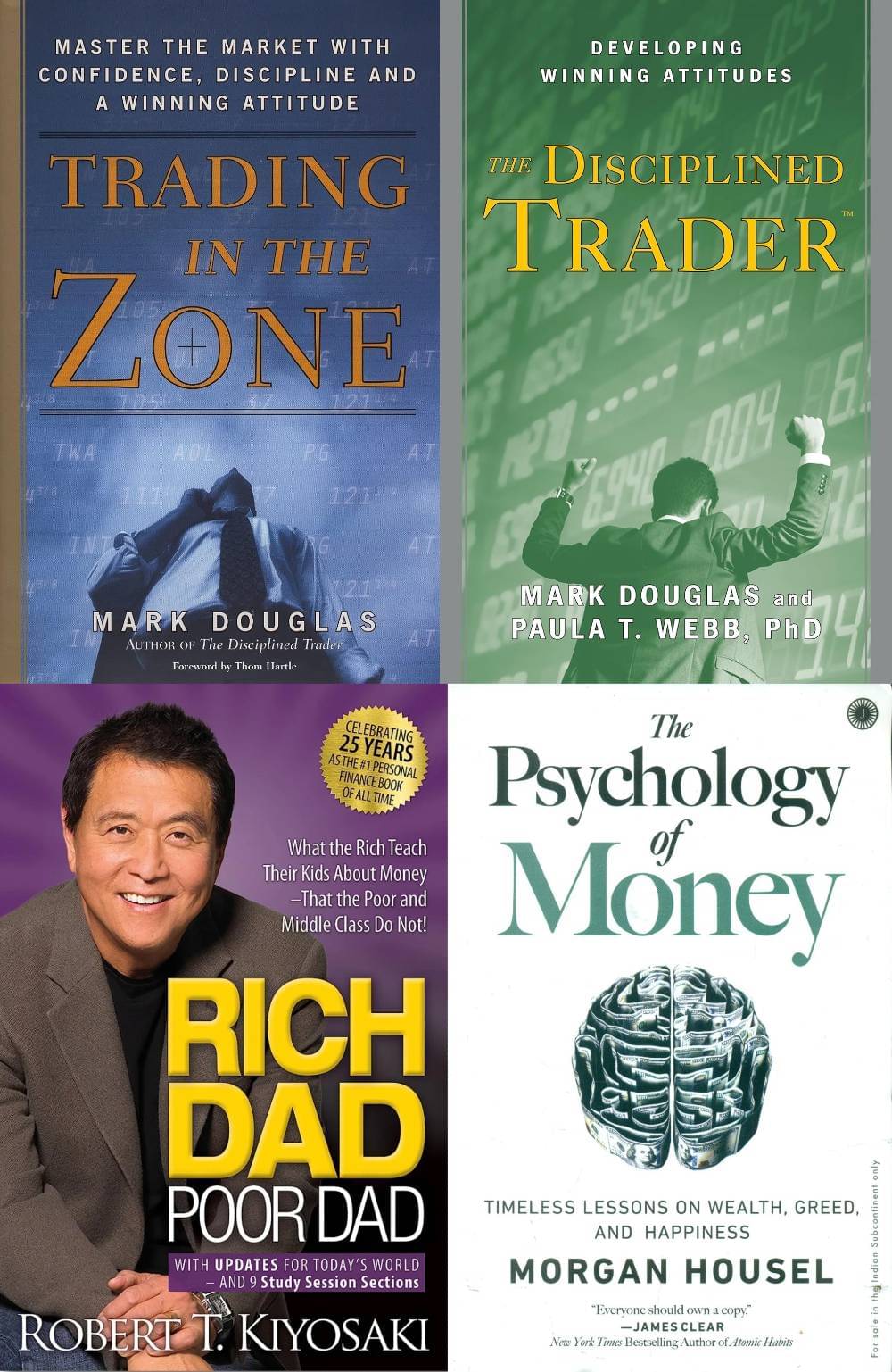 Trading in the Zone + The Disciplined Trader + Rich Dad Poor Dad + The Psychology Of Money - Combo Of 4 Books Trading in the Zone + The Disciplined Trader + Rich Dad Poor Dad + The Psychology Of Money - Combo Of 4 Books