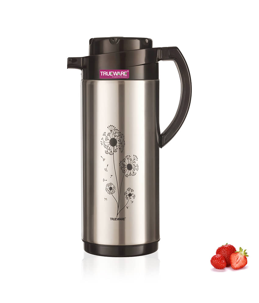 Trueware Ruff Tuff Thermoware Silver Steel Flask ( 750 ml )