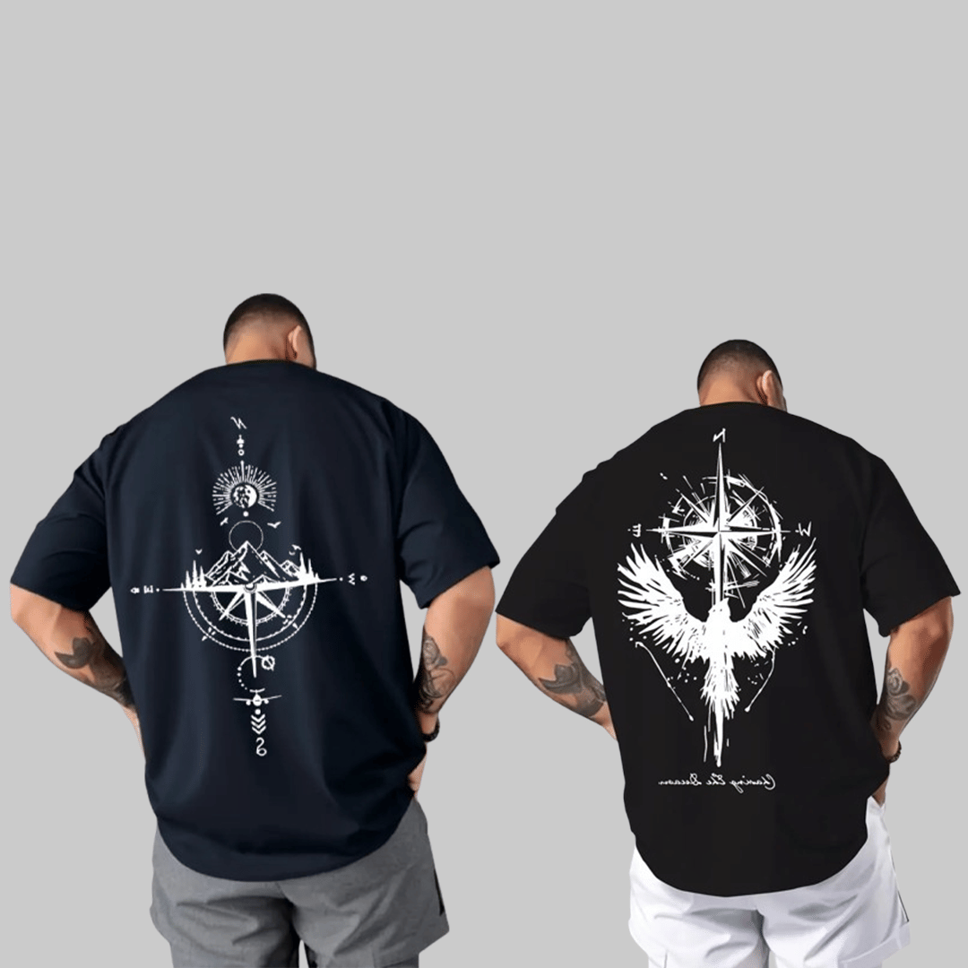     			Unicus Apparel Men Cotton Blend Regular Fit Printed T-Shirt ( Black )