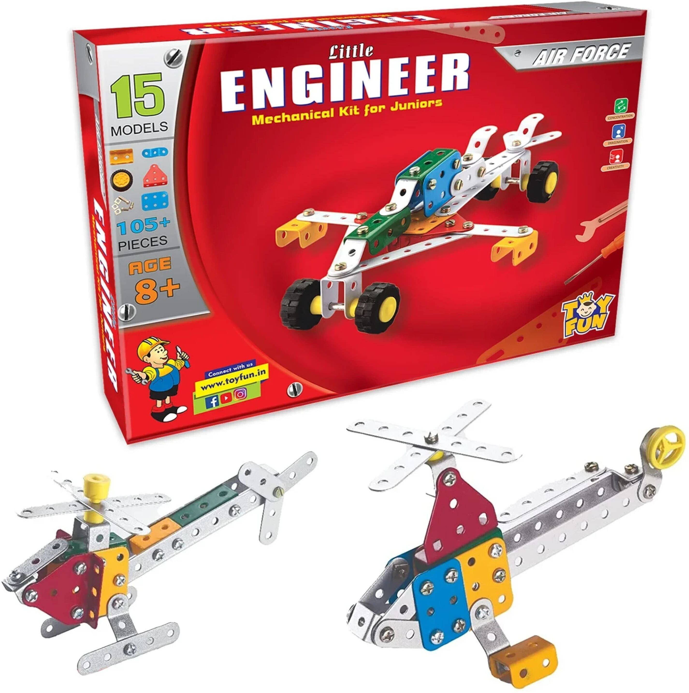     			YUIOP - Little Engineer AirForce - Construction Set - 15 Models - 105+ Pieces
