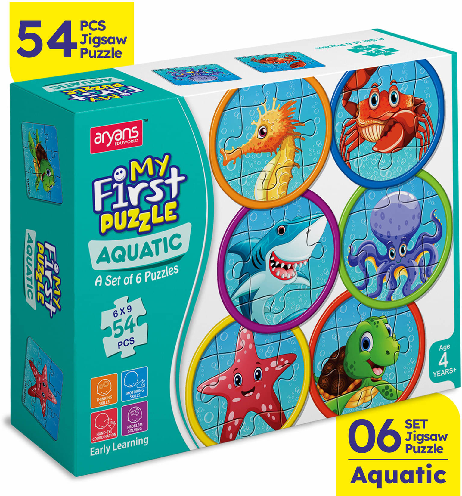     			YUIOP − My First Puzzle - Jigsaw Puzzles for Kids - Explore Aquatic - Fun & Learn