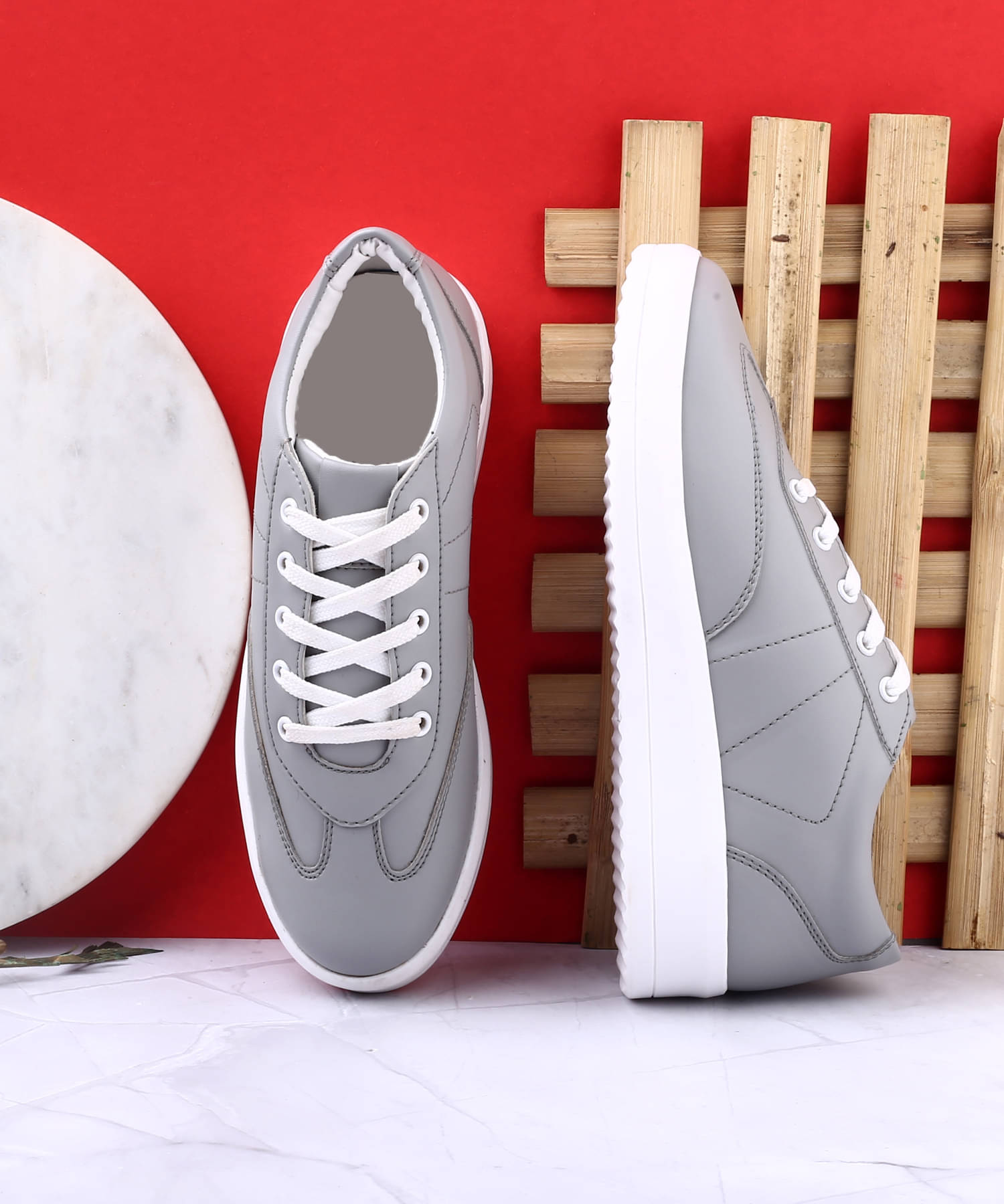 YUVRATO BAXI Gray Women's Sneakers YUVRATO BAXI Gray Women's Sneakers