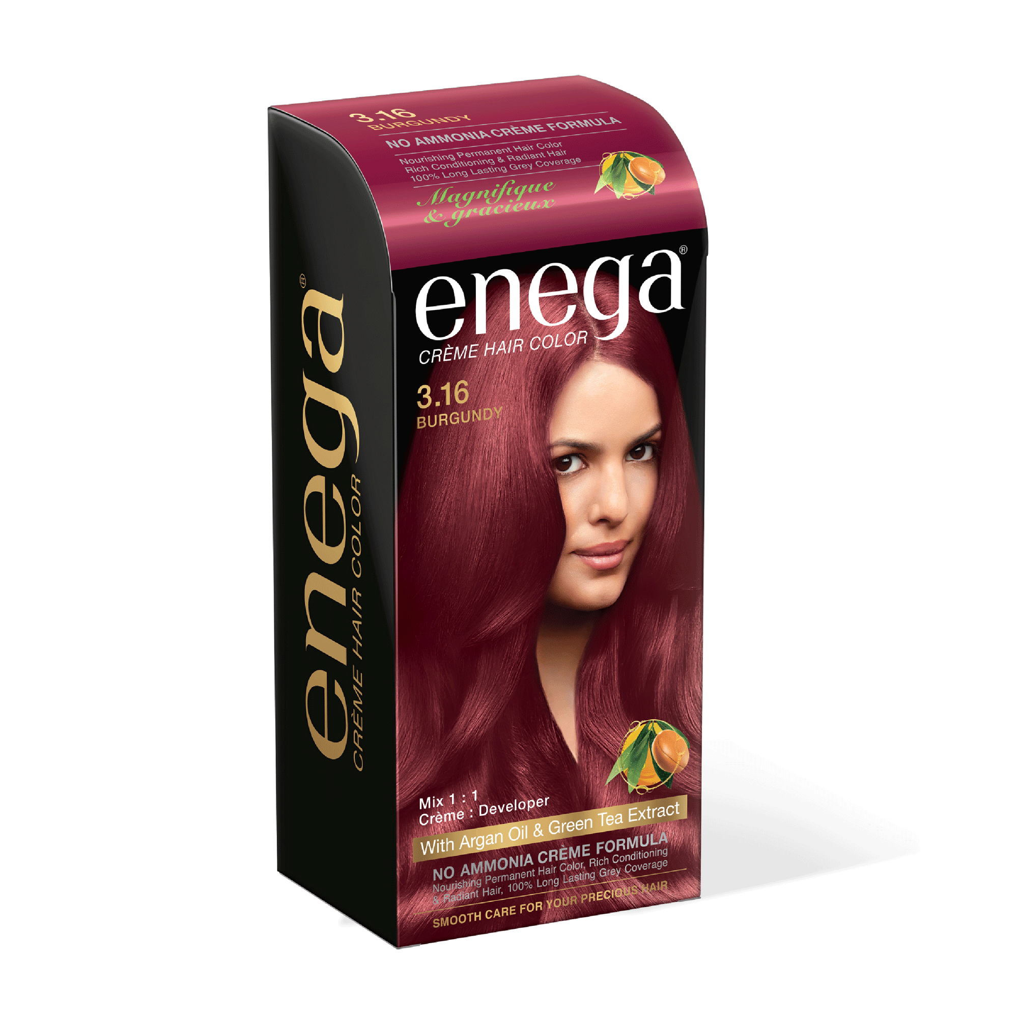 enega Cruelty Free Semi Permanent Hair Color 120 g Burgundy enega Cruelty Free Semi Permanent Hair Color 120 g Burgundy
