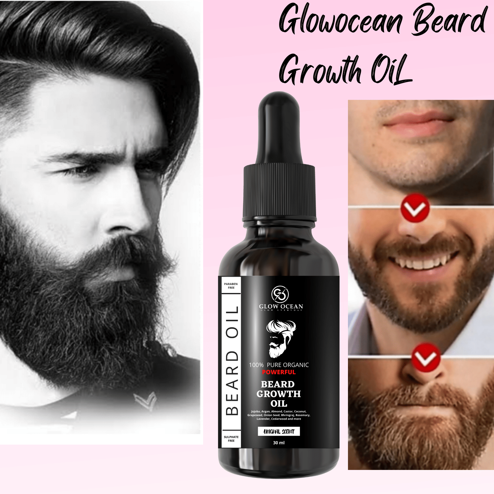 glow ocean Argan Oil Growth And Softness Beard Oil 30 ml glow ocean Argan Oil Growth And Softness Beard Oil 30 ml