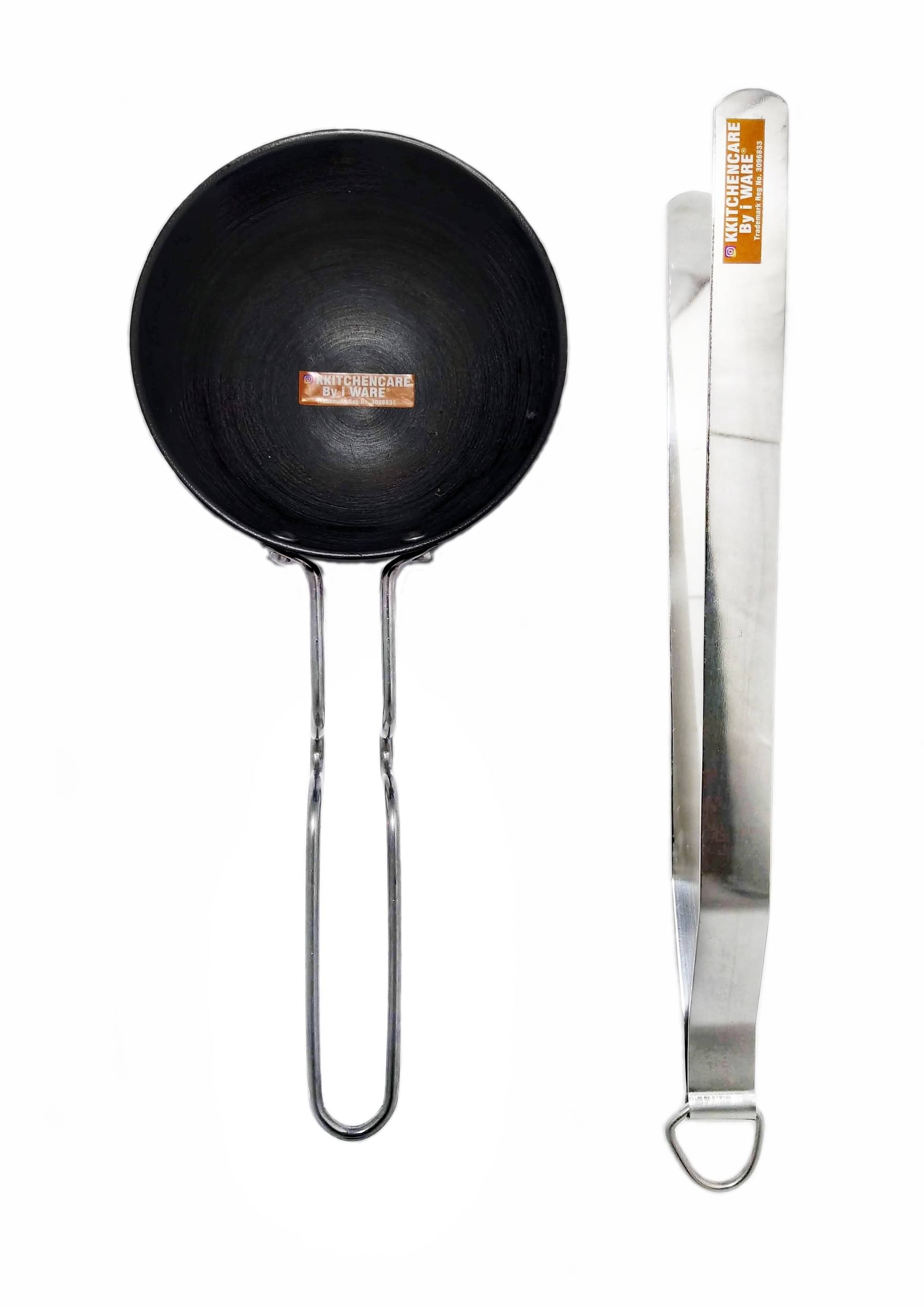     			iWARE ROTITADKA Non-Stick Hard Anodised Tadka Pan Heavy Bottom without Lid 12 cm Diameter 0.5 Ltr