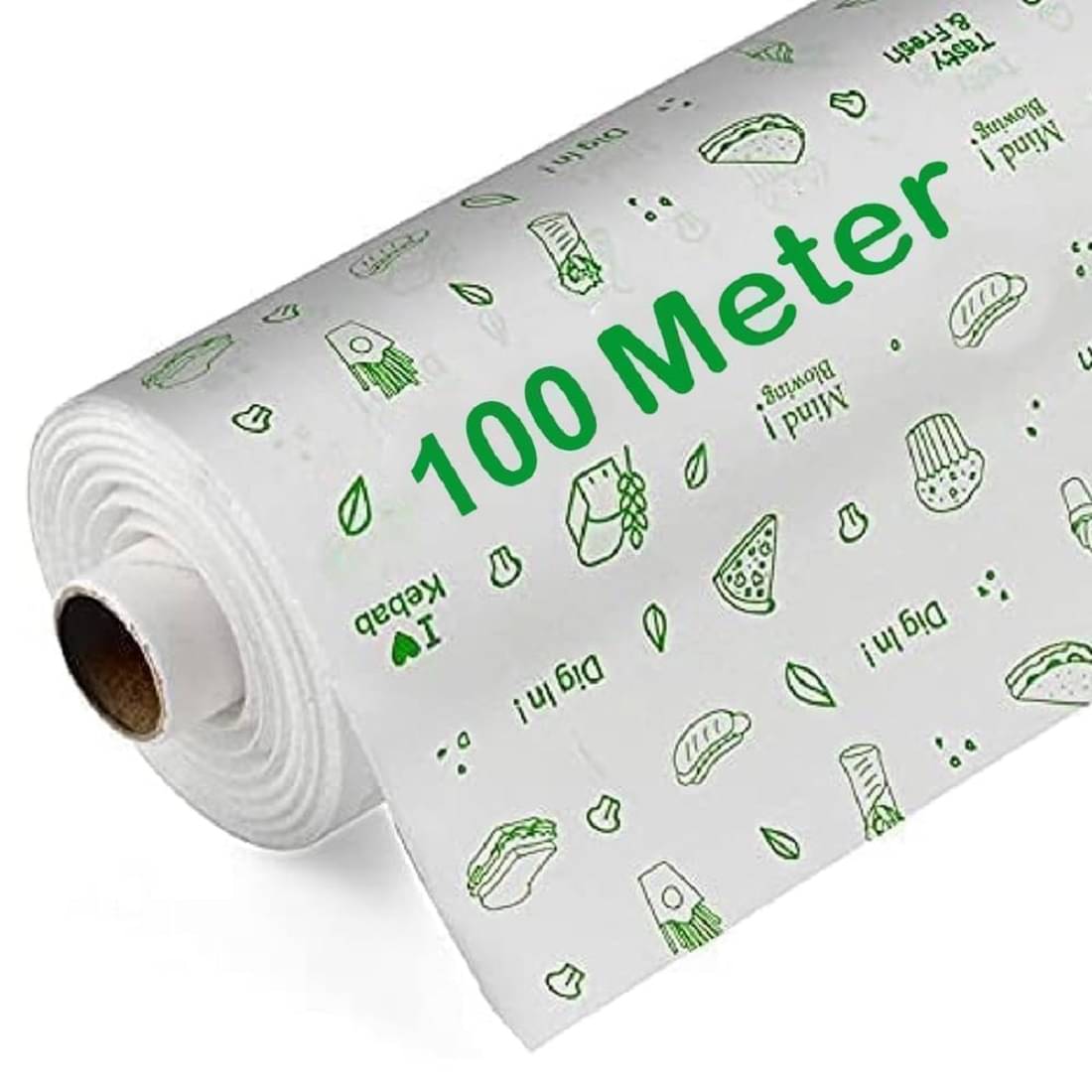 (100 Meter Roll) Butter Paper Eco-Friendly Non-Bleached Non-Wax Butter Paper Parchment Paper Roll for Cooking (100 Meter Roll) Butter Paper Eco-Friendly Non-Bleached Non-Wax Butter Paper Parchment Paper Roll for Cooking
