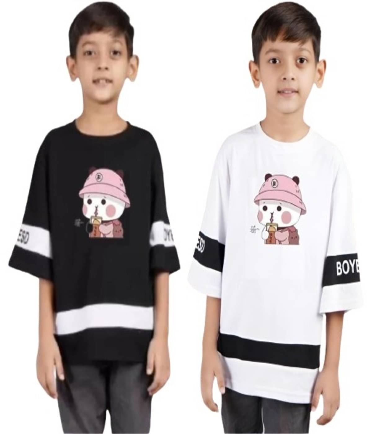     			ALL Pack of 1 Boys Cotton Blend T-Shirt ( Black )