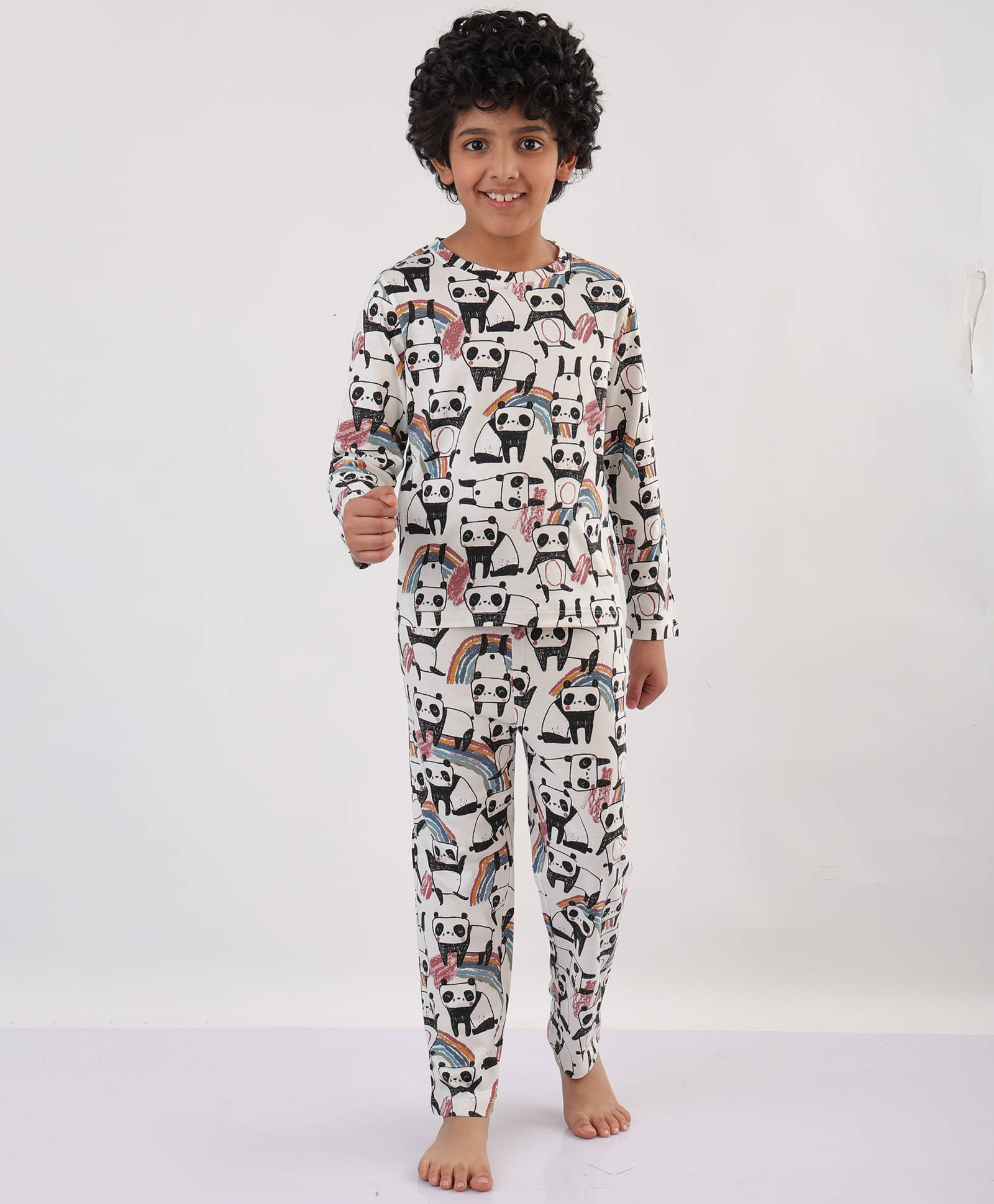 ANTHRILO Pack of 1 Baby Boys 100% Cotton Nightsuit Set ( White )     			ANTHRILO Pack of 1 Baby Boys 100% Cotton Nightsuit Set ( White )