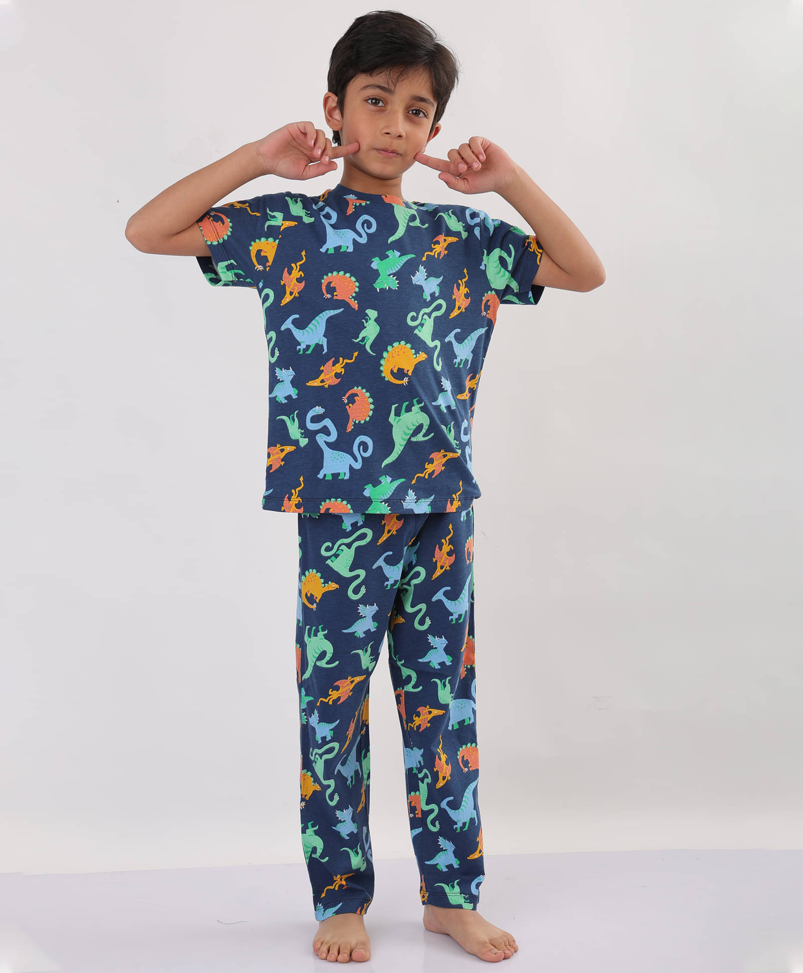 ANTHRILO Pack of 1 Baby Boys 100% Cotton Nightsuit Set ( Blue ) ANTHRILO Pack of 1 Baby Boys 100% Cotton Nightsuit Set ( Blue )