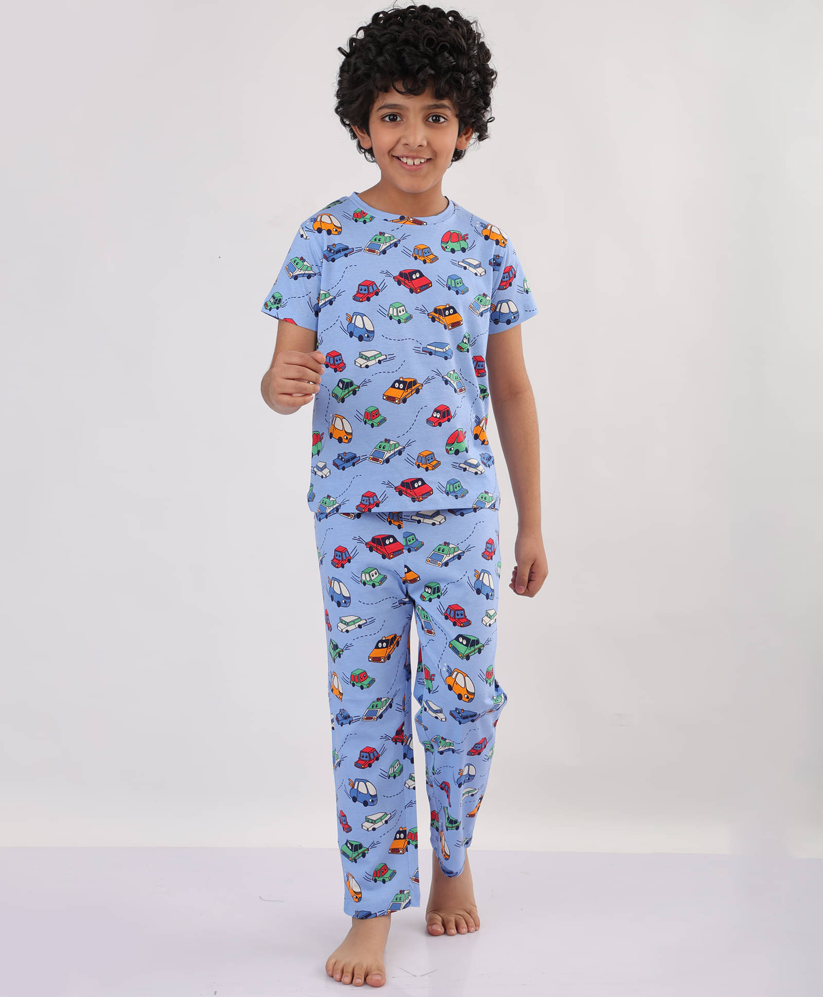 ANTHRILO Pack of 1 Baby Boys 100% Cotton Nightsuit Set ( Sky Blue ) ANTHRILO Pack of 1 Baby Boys 100% Cotton Nightsuit Set ( Sky Blue )