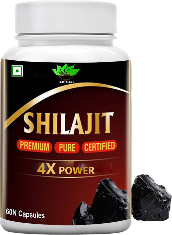     			Birji Herbals AYURVEDIC SHILAJIT PREMIUM 60veg capsules pack of 1