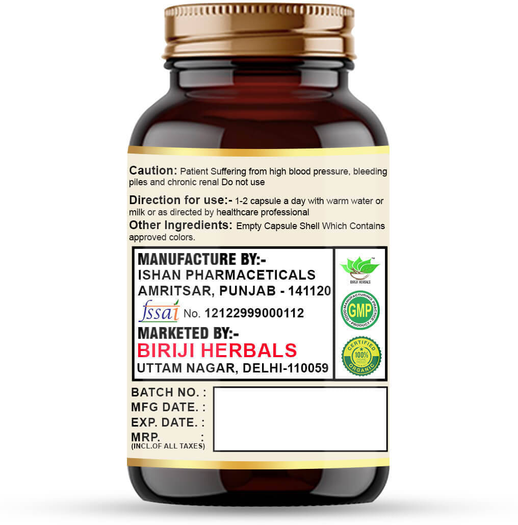     			Birji Herbals P0WER-FULL SHILAJIT GOLD VITA  60 CAPSULE