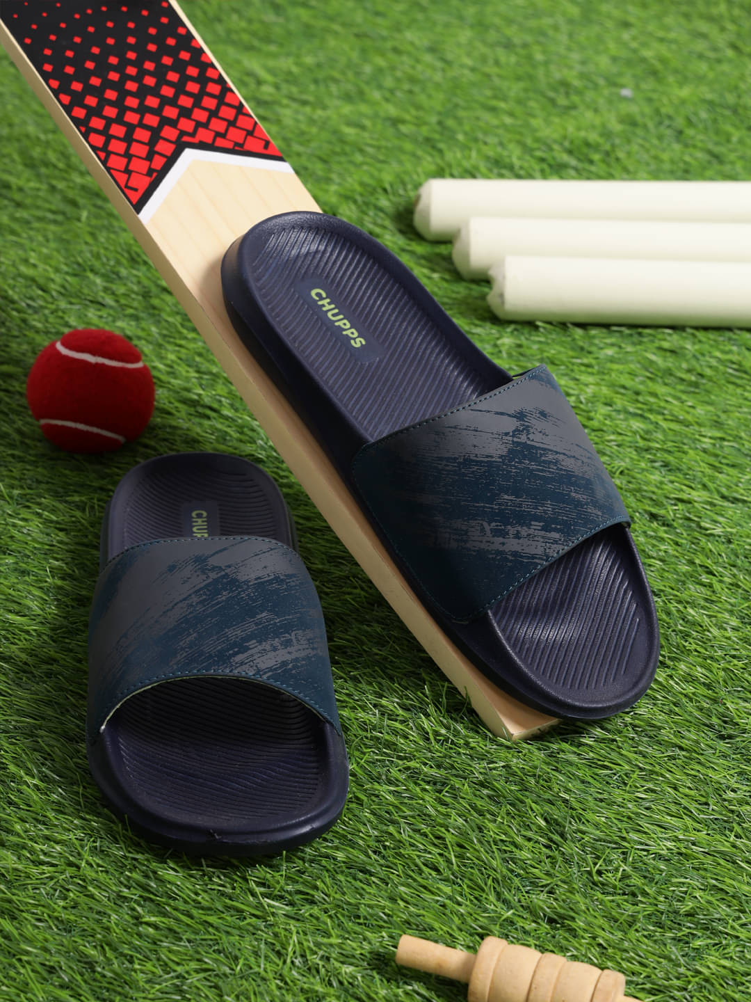     			CHUPPS Navy Blue Men's Slide Flip Flop