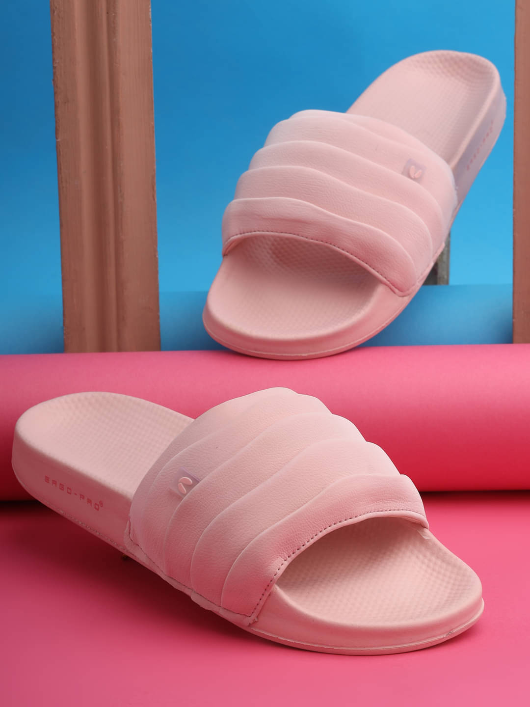     			CHUPPS Pink Women's Slide Flip Flop