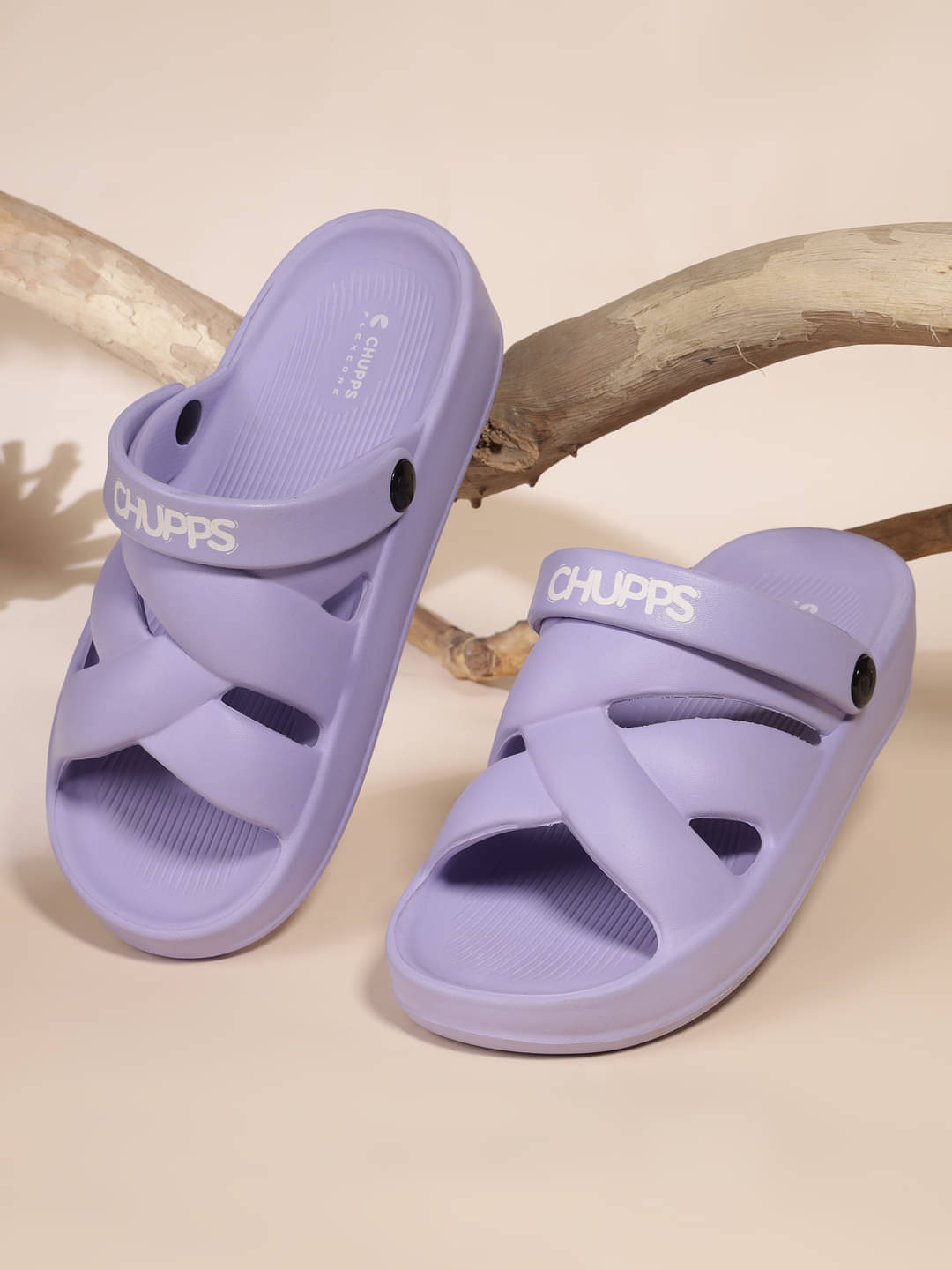     			CHUPPS Purple Women's Slide Flip Flop