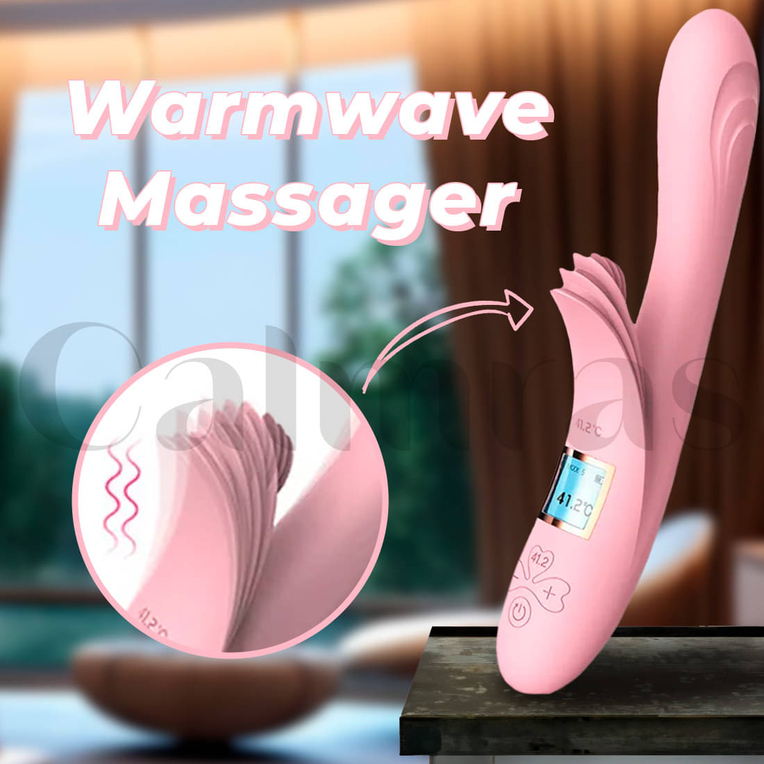     			Calmras Warmwave Flicker Portable Magnetic Massager