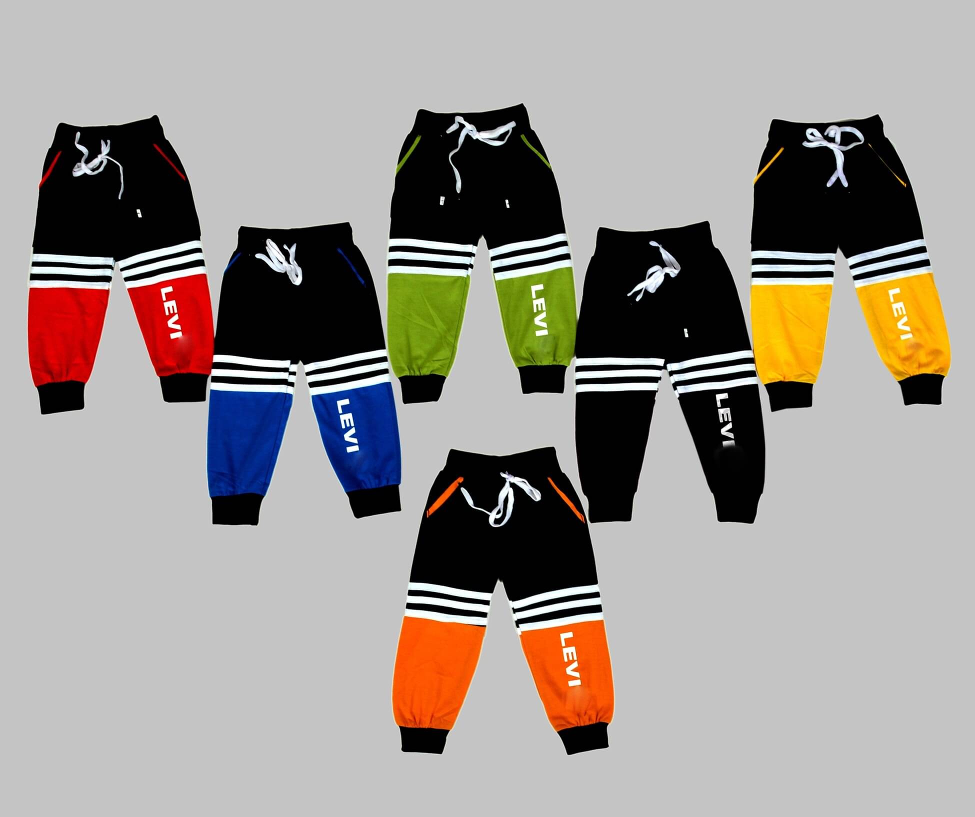     			DIAMOND EXPORTER Pack of 6 Baby Boys Cotton Blend Trackpant ( Multicolor )