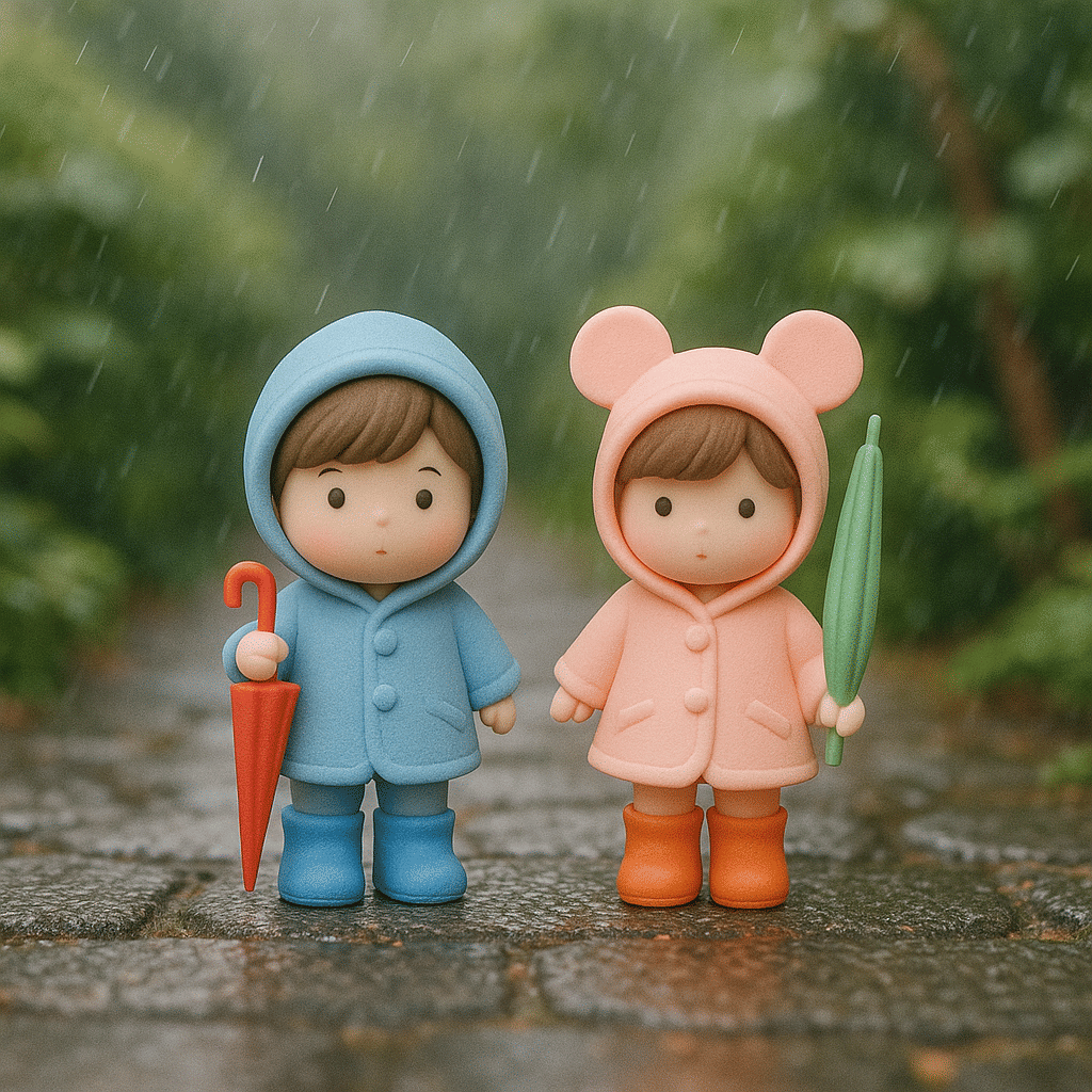     			Exopick Figurines Umbrella Lovers Miniature Couple Figurines Couples Miniatures Lovers Figurine